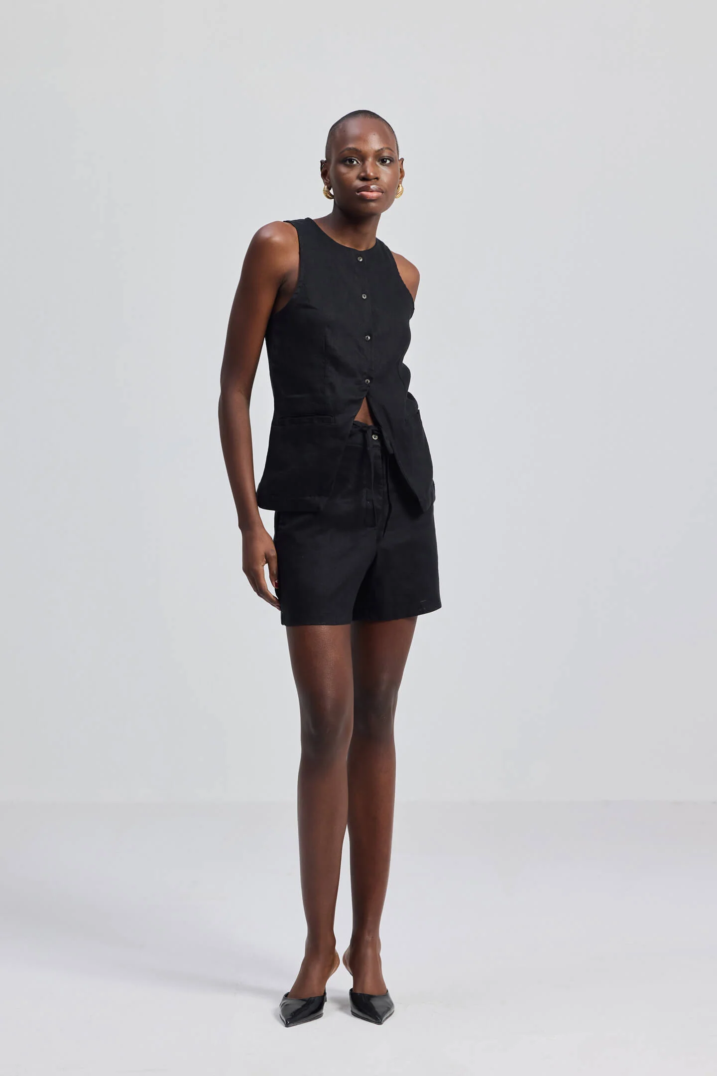 Hemp Shorts in Black - Image 7
