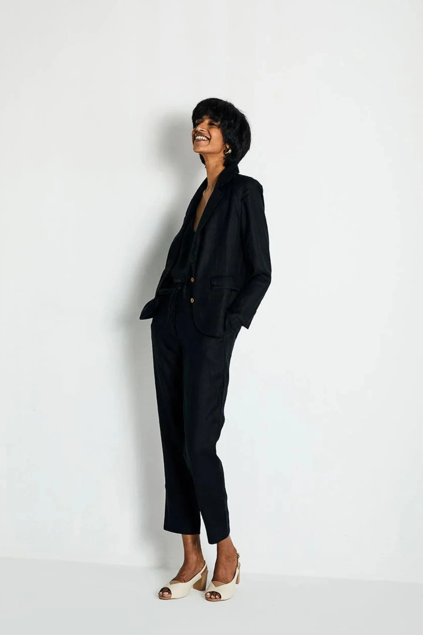 Hemp Three Piece Set in Black - Image 6