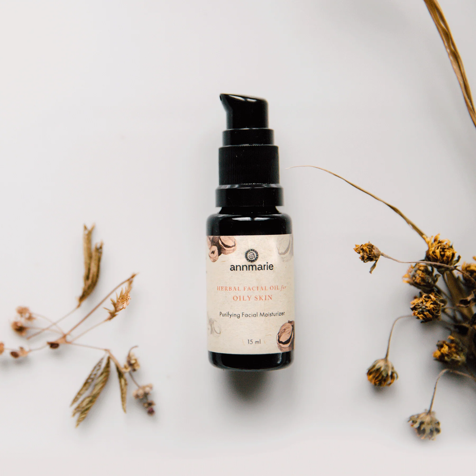 Herbal Facial Oil for Oily Skin (15ml) - Image 2