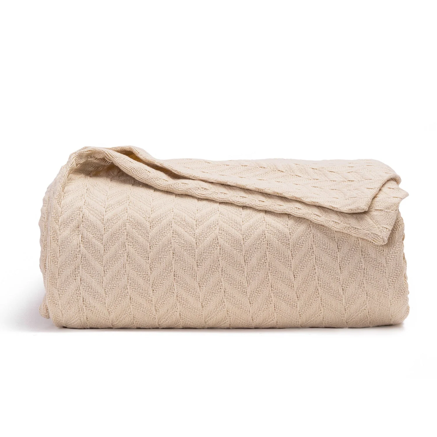 Herringbone Cotton Blanket - Image 3