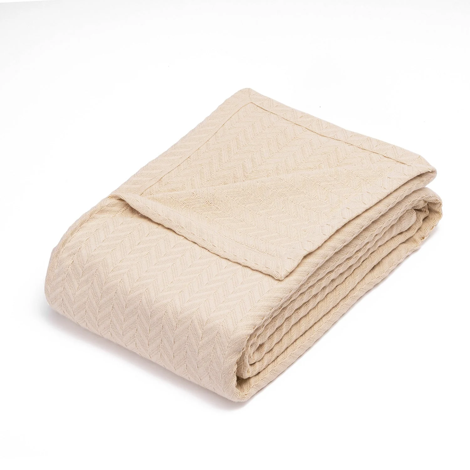 Herringbone Cotton Blanket - Image 7