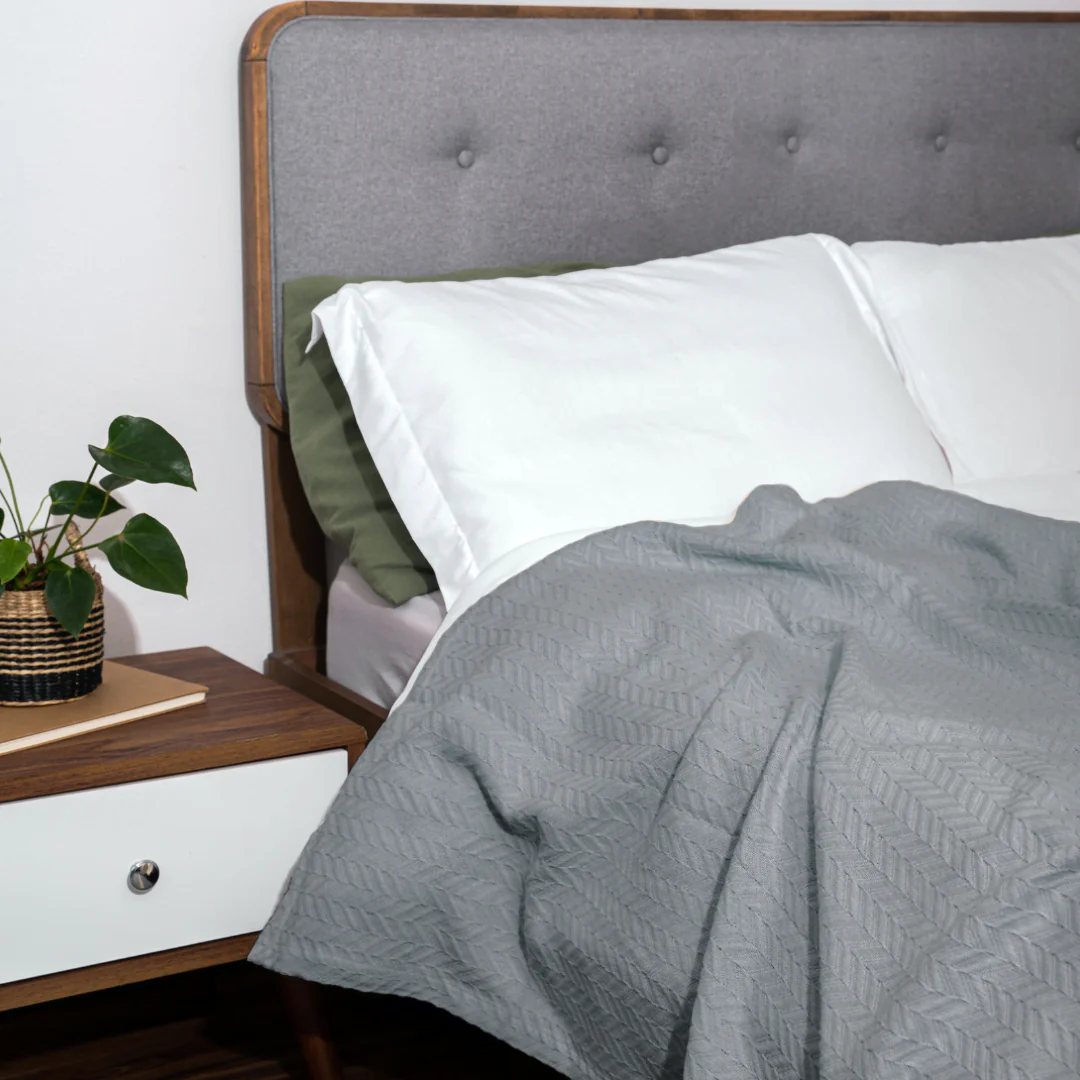 Herringbone Cotton Blanket - Image 8