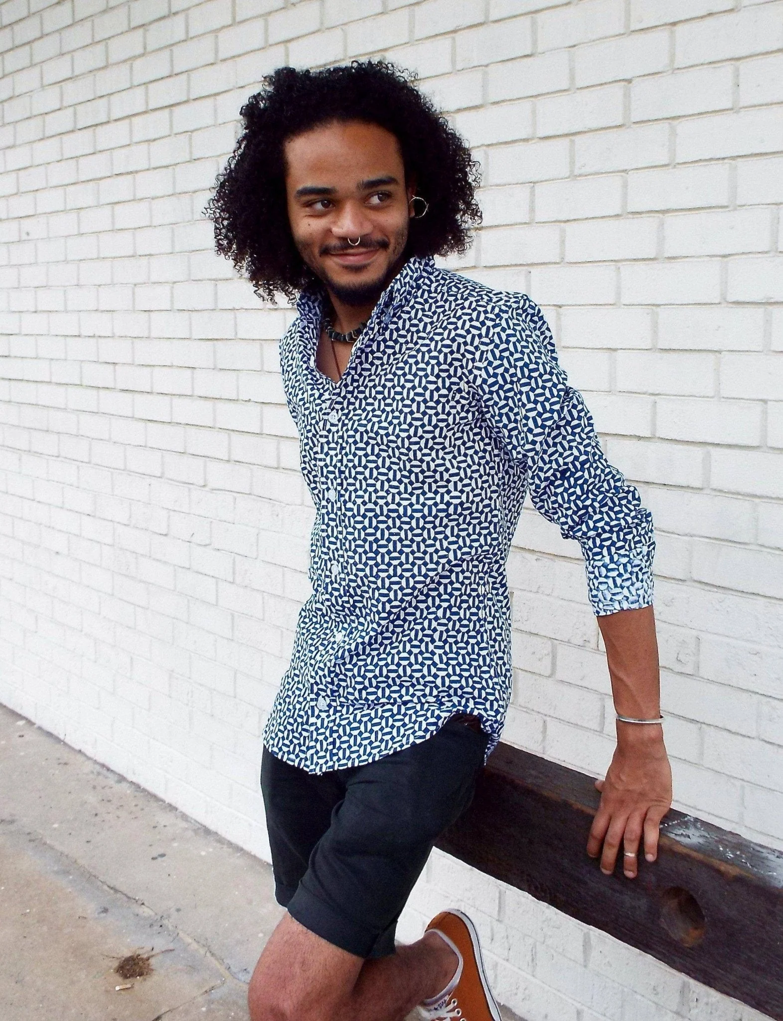 Hex Flex Organic Cotton Men's Button Down Shirt - Image 2