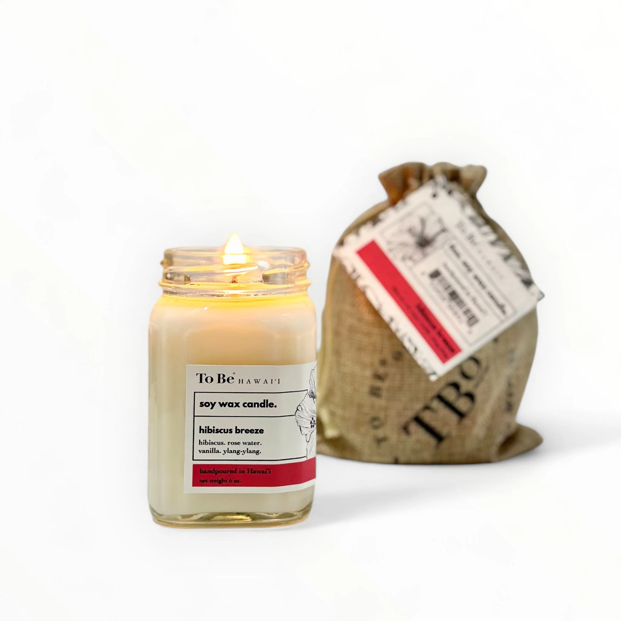 Hibiscus Breeze Soy Wax Candle - Image 4