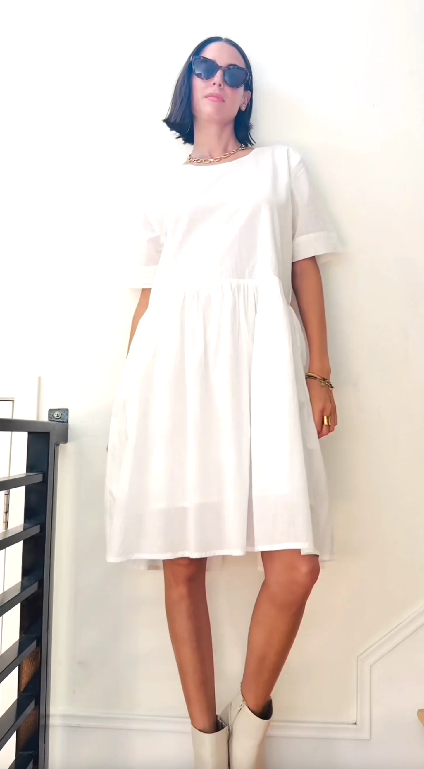 Hudson Dress Ecru - Image 2