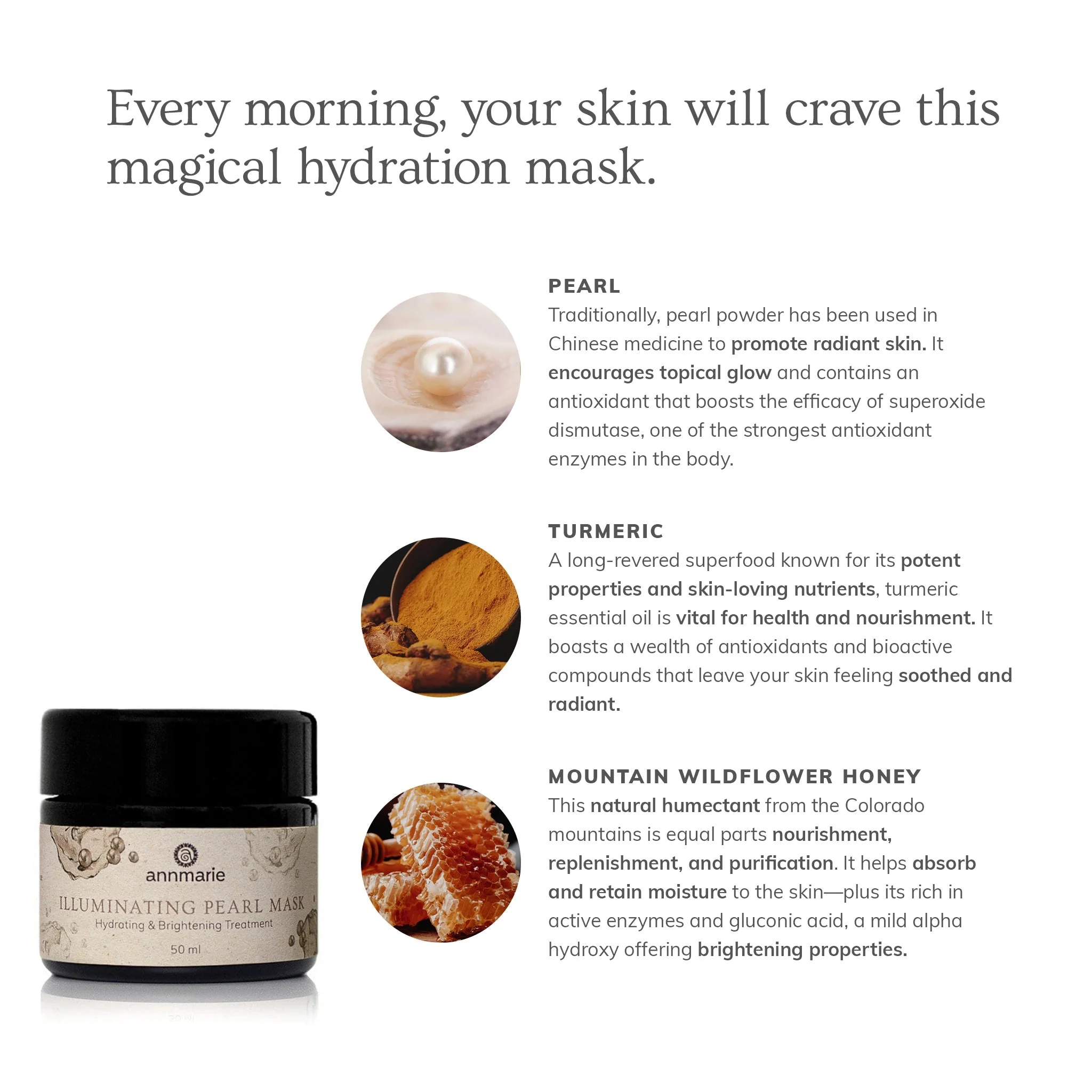 Illuminating Pearl Mask - Hydrating & Brightening Treatment (50ml) - Image 2