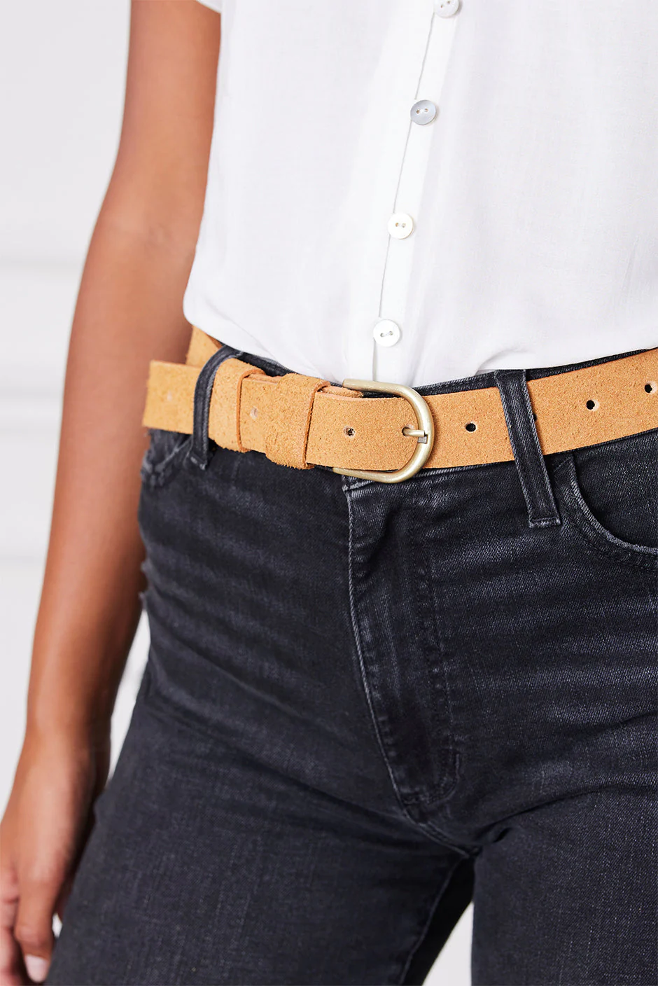 Isabel Belt in Brushed Suede - Image 2