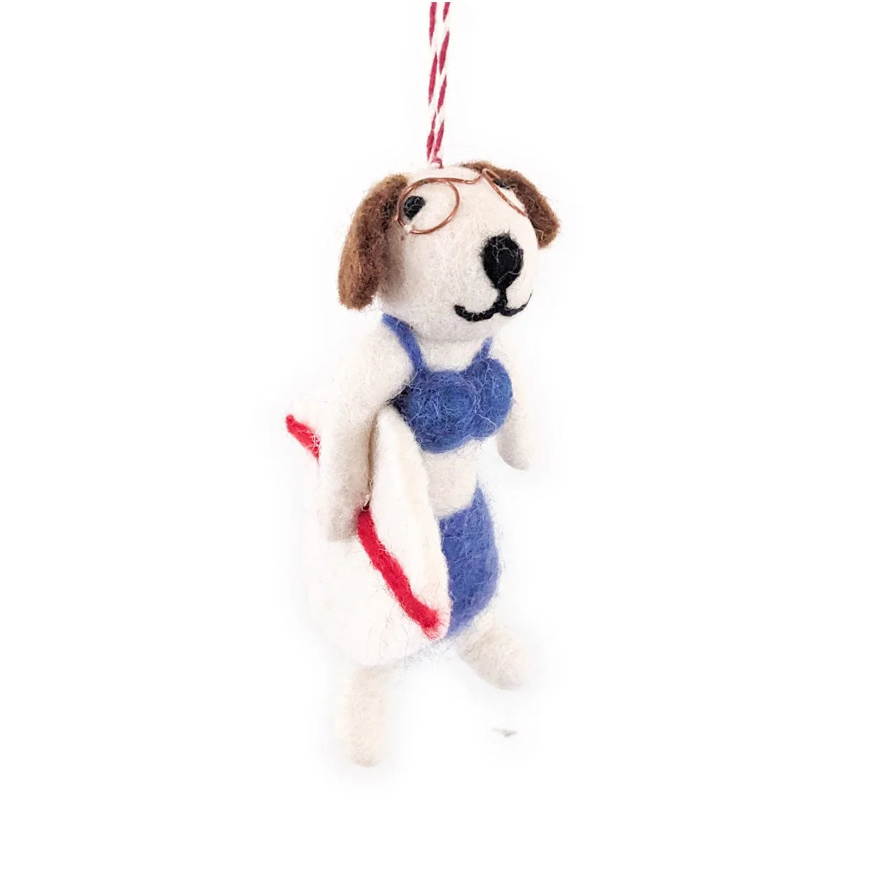 Johnny and Tyler Surf Dog Eco Ornaments - Set of 2 - Image 3
