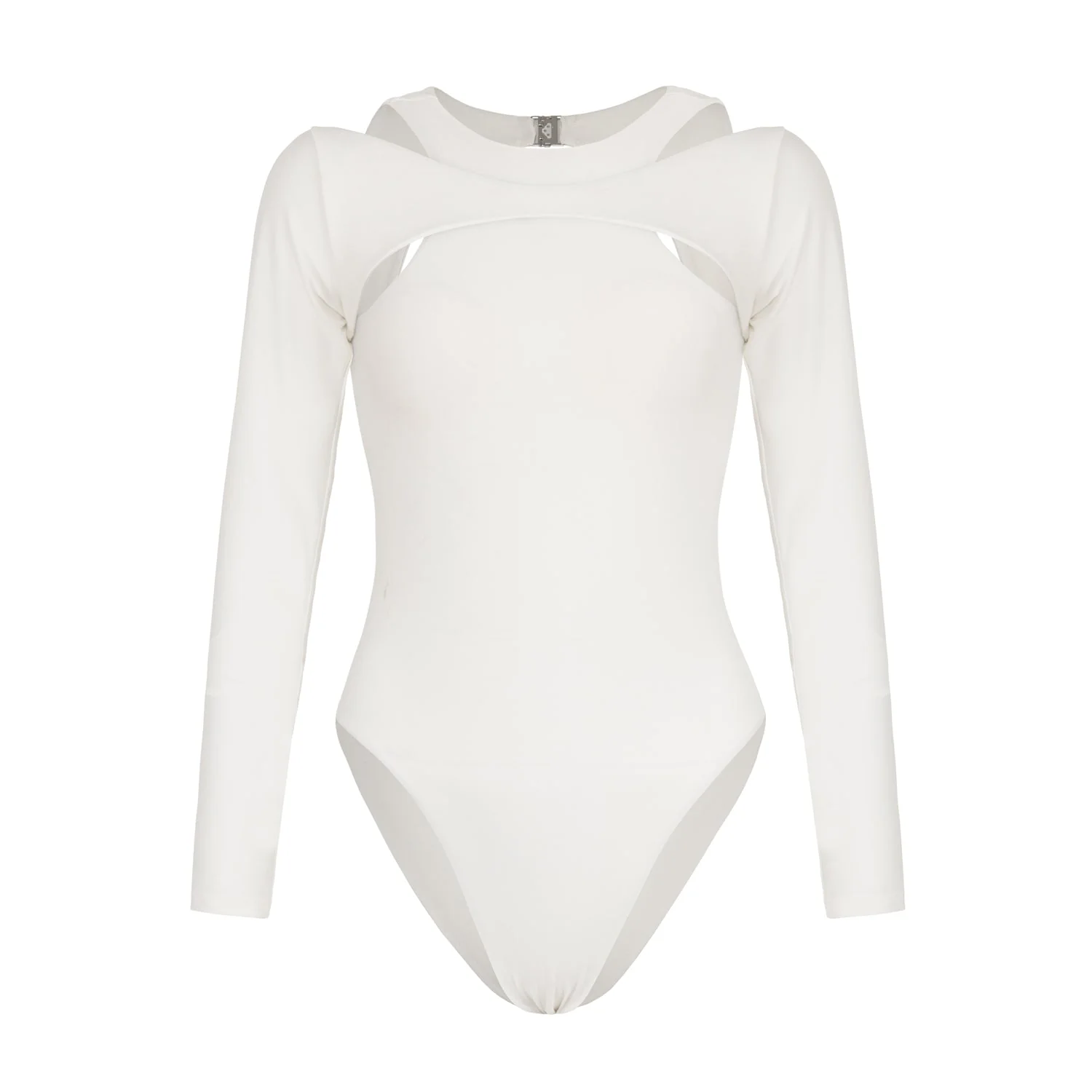 JUPITER Open-back Recycled Two-piece Swimsuit In White - Image 5