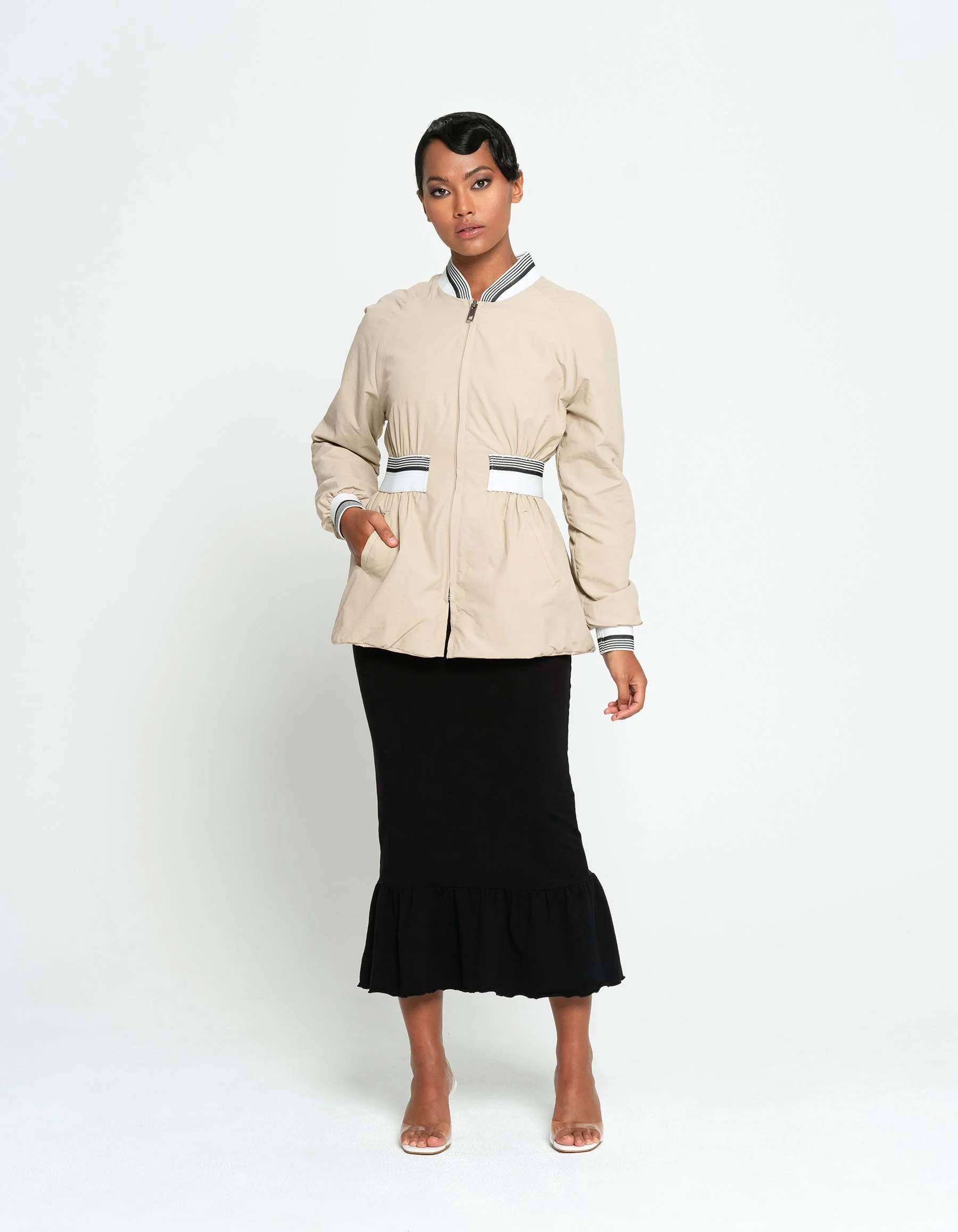 KAMALA Recycled Feminine Bomber Jacket - Image 6