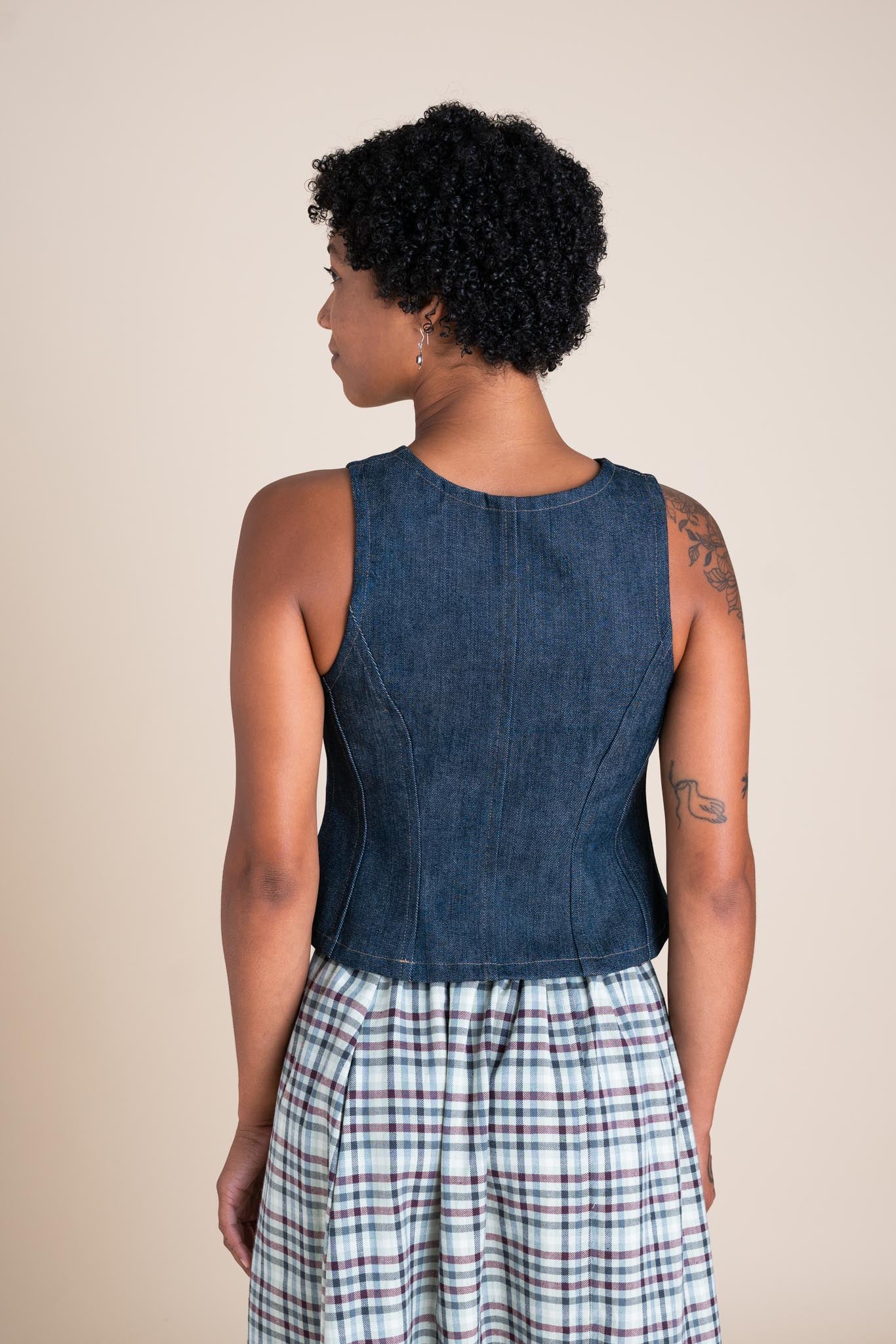 Katherine Vest (Updated) in Cone Denim - Image 4
