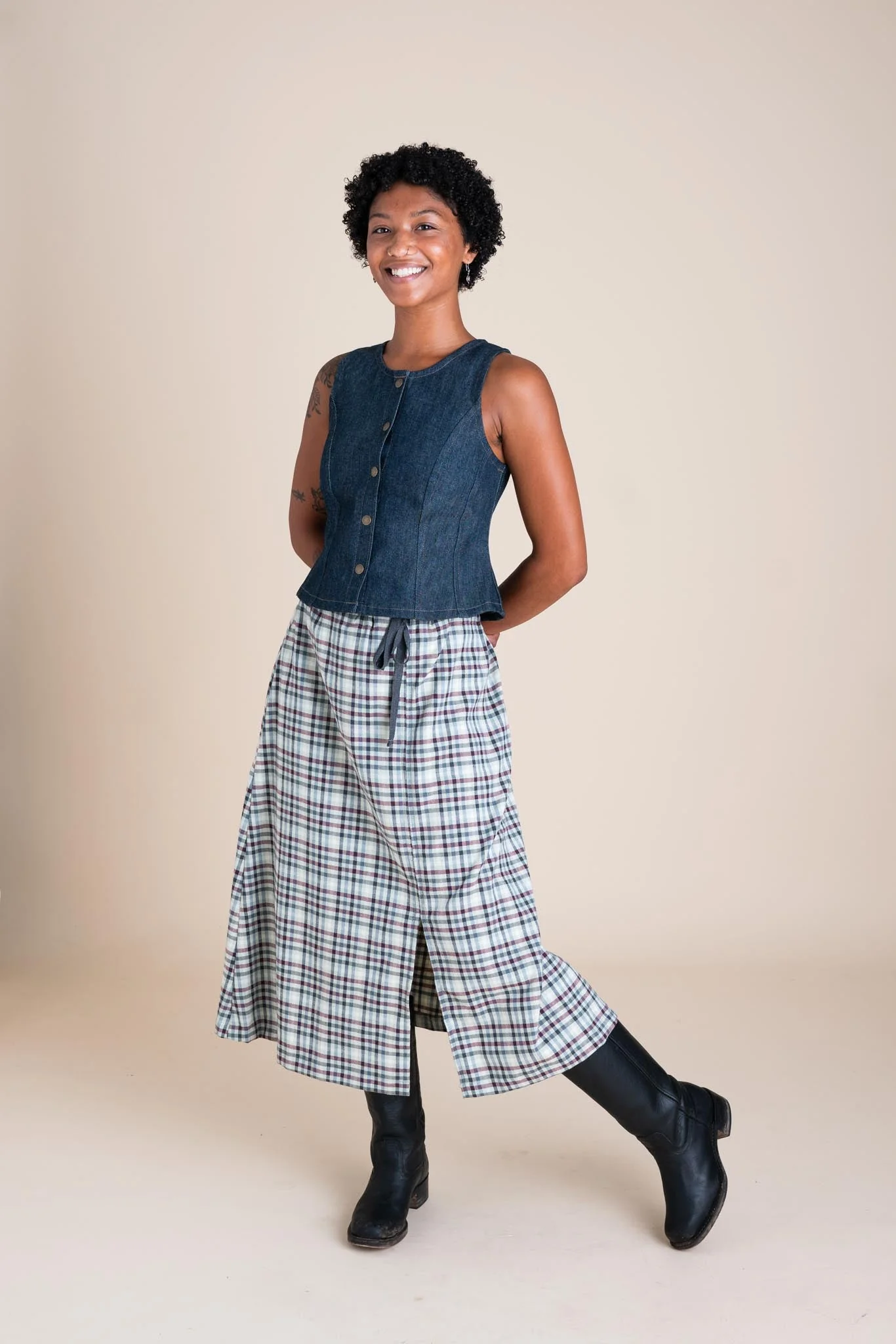 Katherine Vest (Updated) in Cone Denim - Image 5