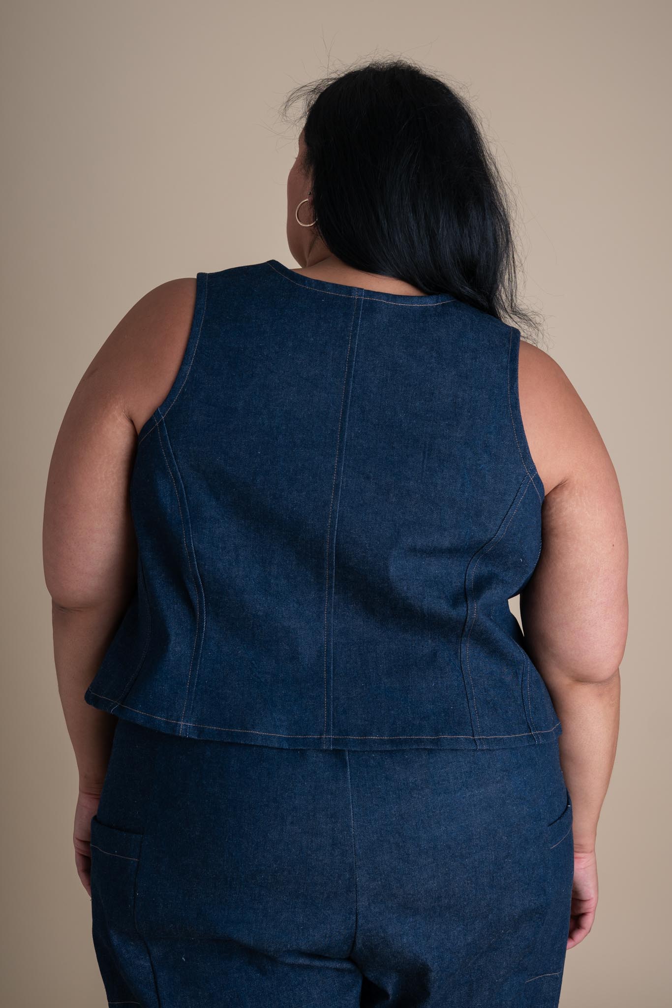 Katherine Vest (Updated) in Cone Denim - Image 7