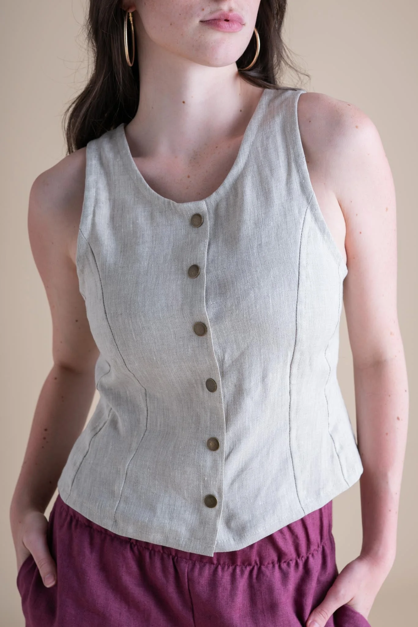 Katherine Vest (Updated) in Sand Dollar - Image 2