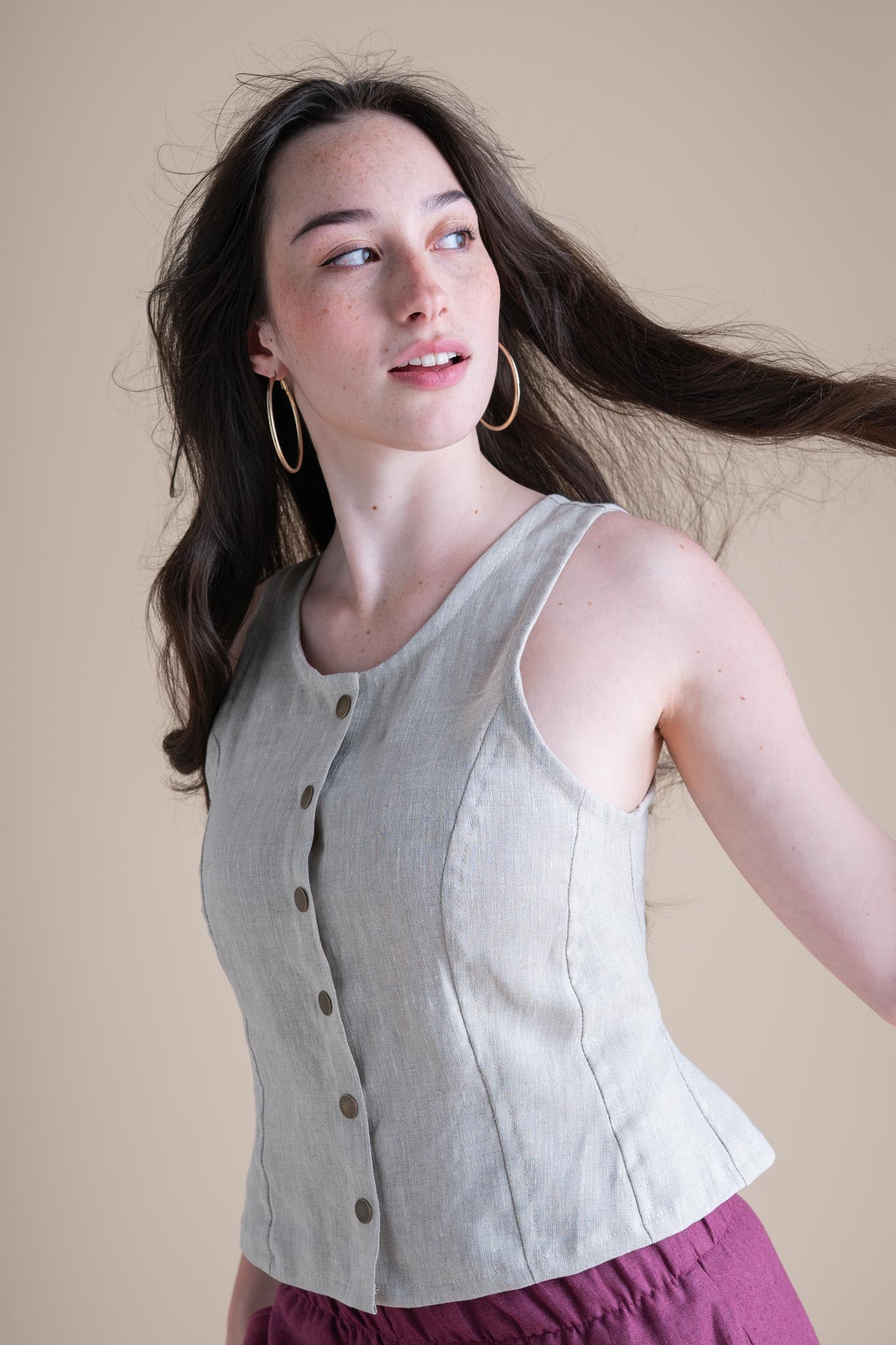 Katherine Vest (Updated) in Sand Dollar - Image 3