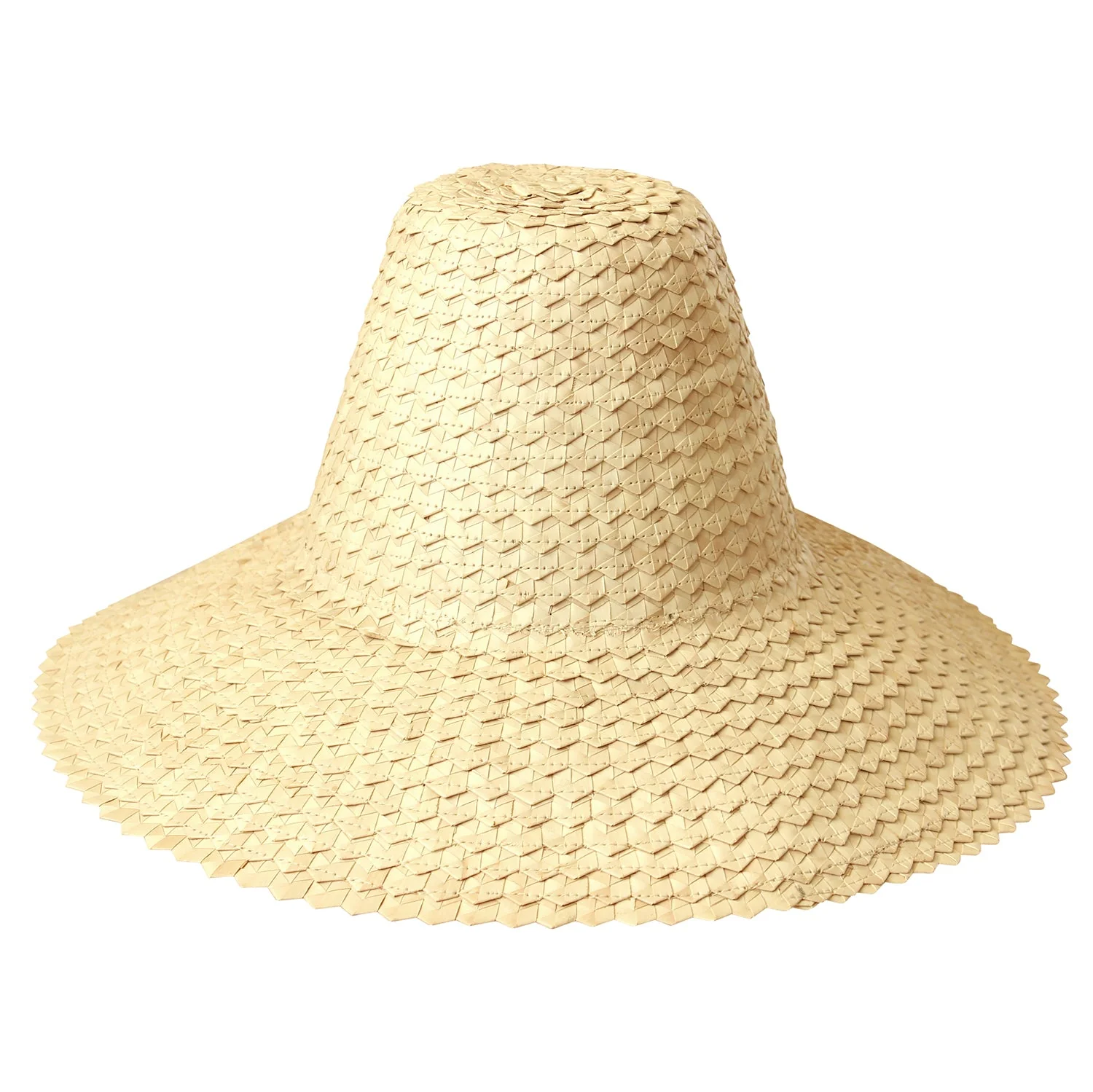 KEMALA Palm Straw Hat In Beige - Image 6