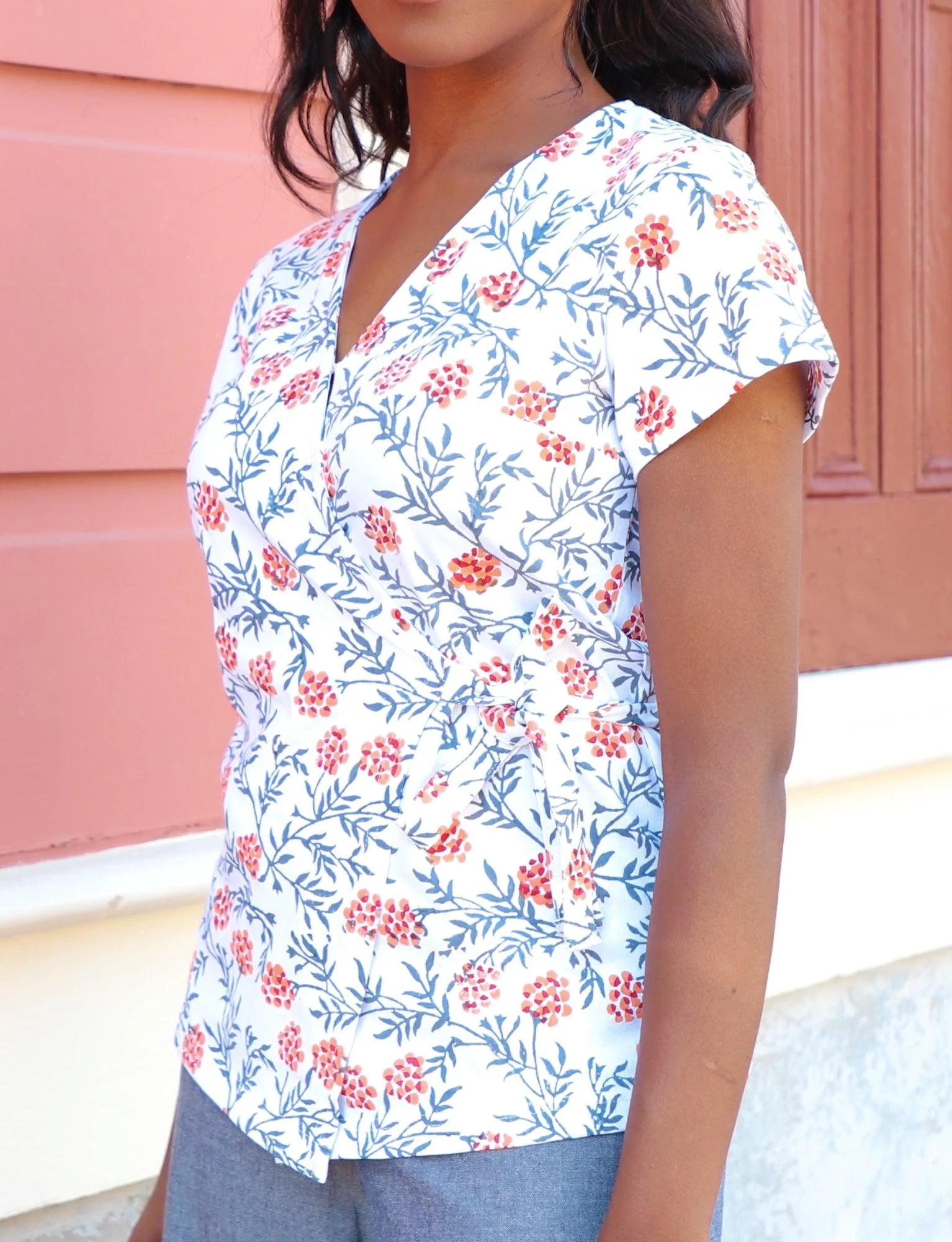 Lata Organic Wrap Top - Image 2