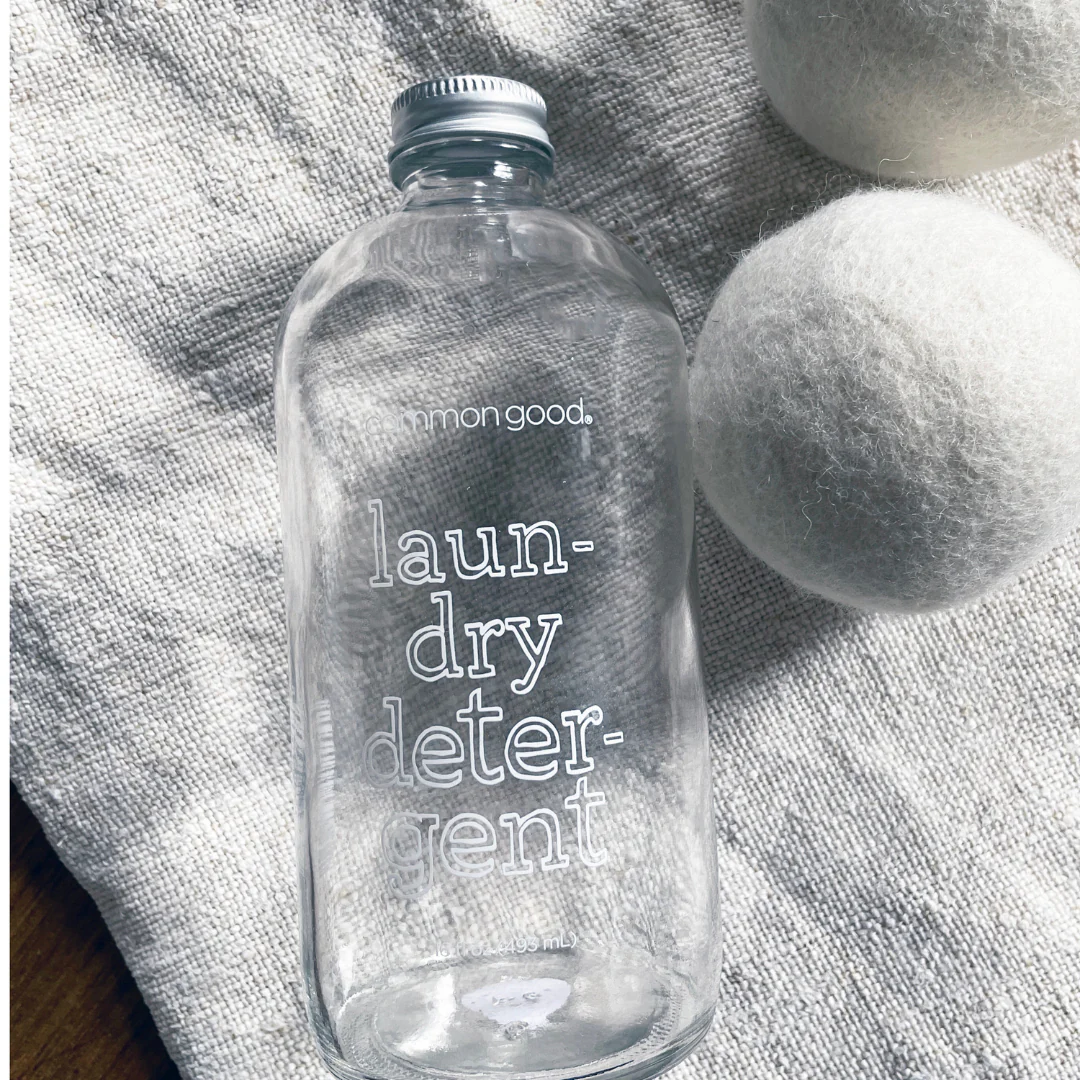 Laundry Detergent Empty Glass Bottle, 16oz - Image 2