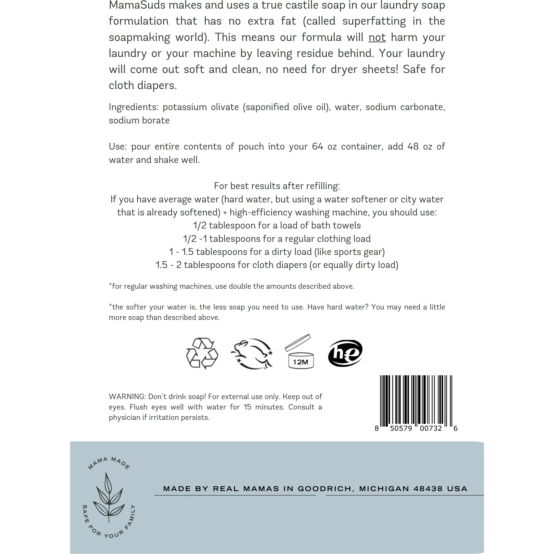 Laundry Soap Concentrate Refill (Coming Soon in 16oz Bottles) - Image 7