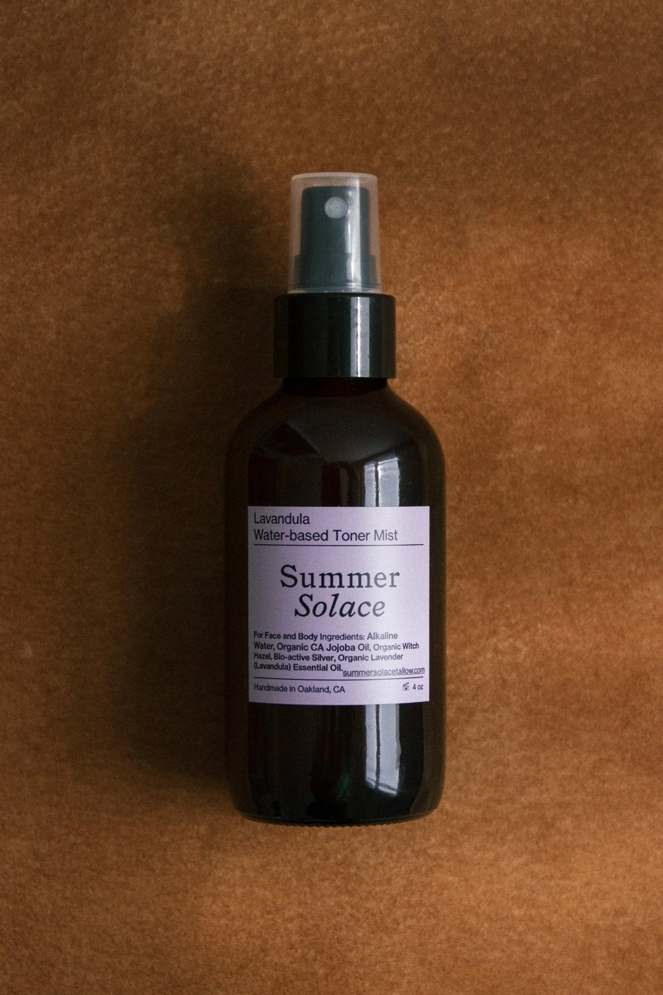Lavender & White Lotus Toner – Organic Floral Mist | 4 oz (New Formula) - Image 2