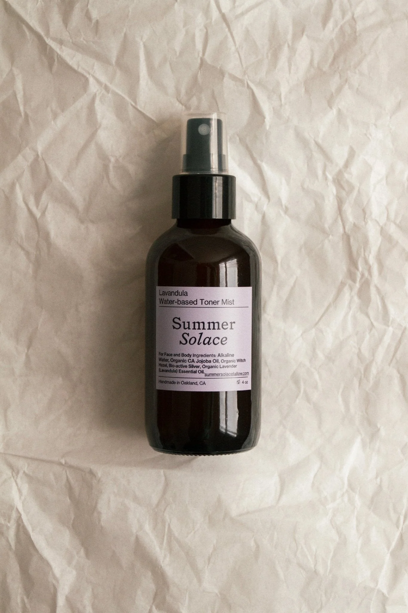 Lavender & White Lotus Toner – Organic Floral Mist | 4 oz (New Formula) - Image 4