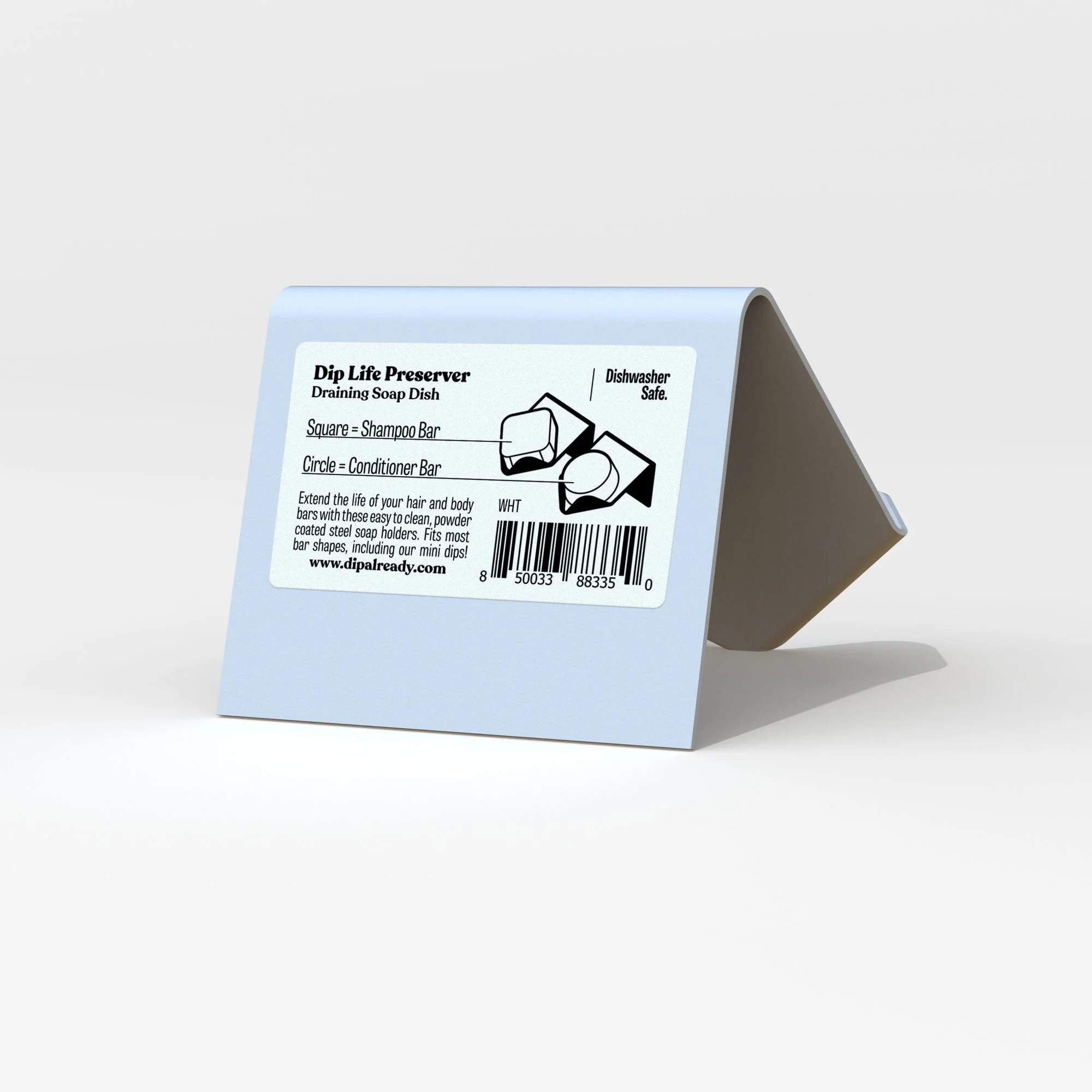 Life Preserver: White Draining Soap Dish (single unit) - Image 2