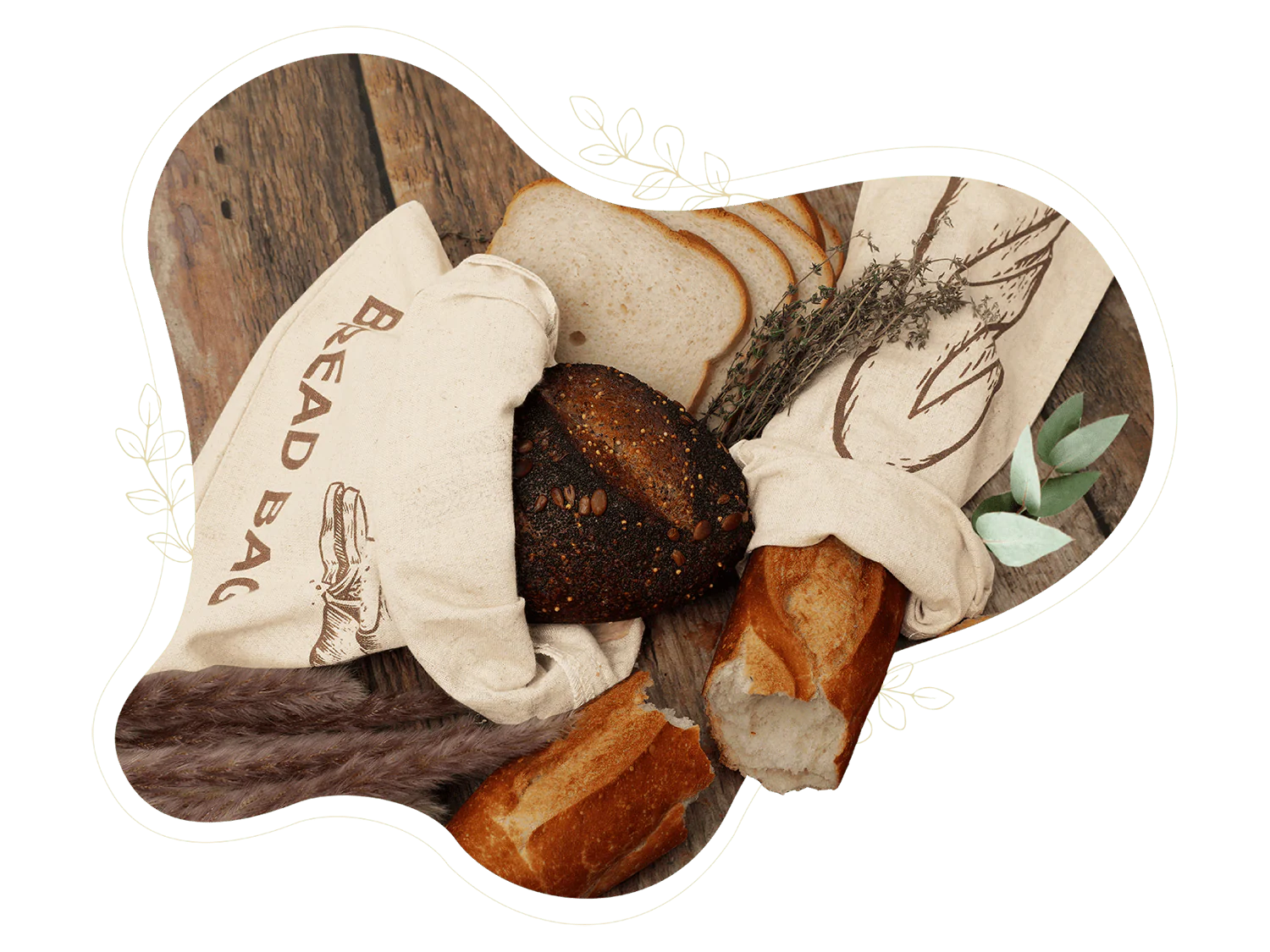 Linen Bread Bags - Image 4