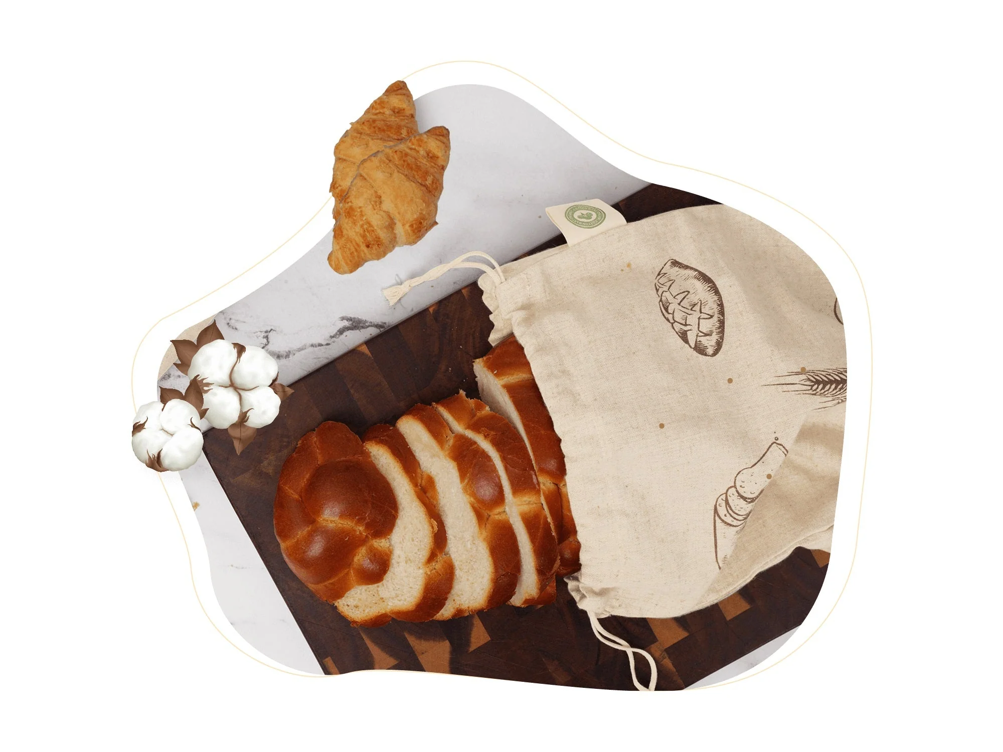 Linen Bread Bags - Image 6