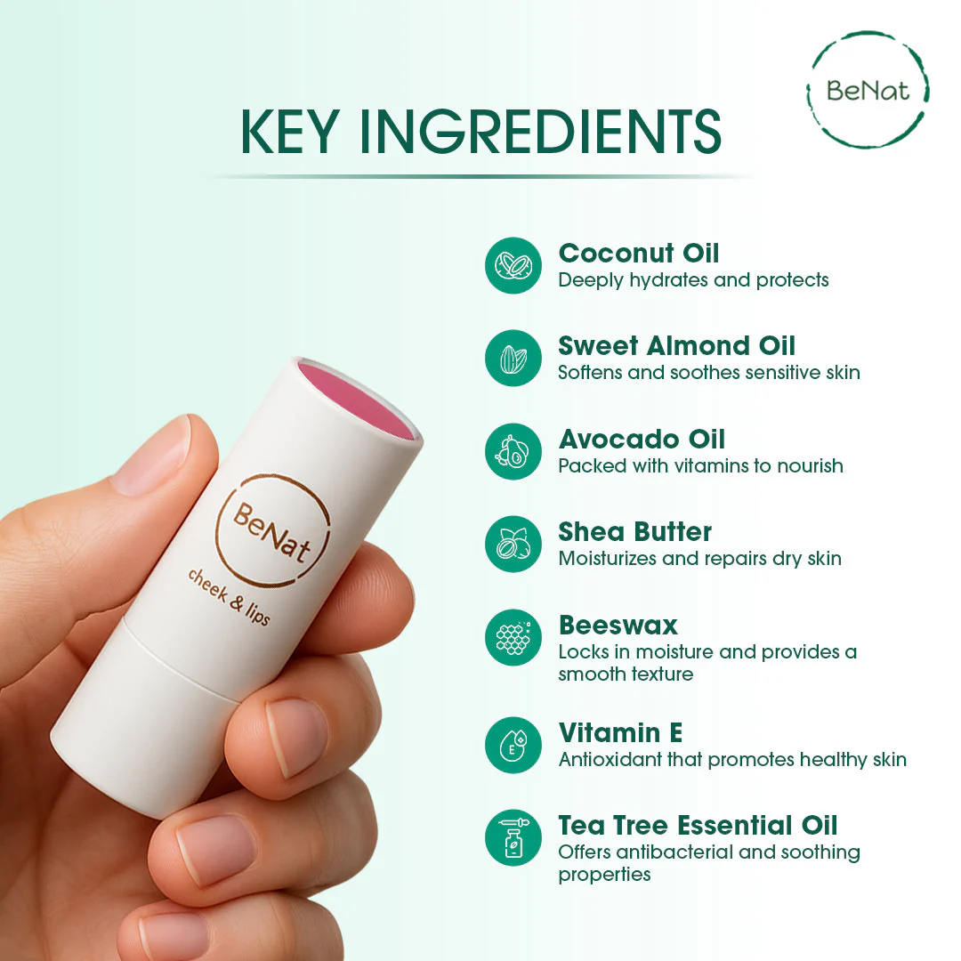 Lip & Cheek Bloom. 2 in 1 Natural Lipstick for Vibrant Color. - Image 5