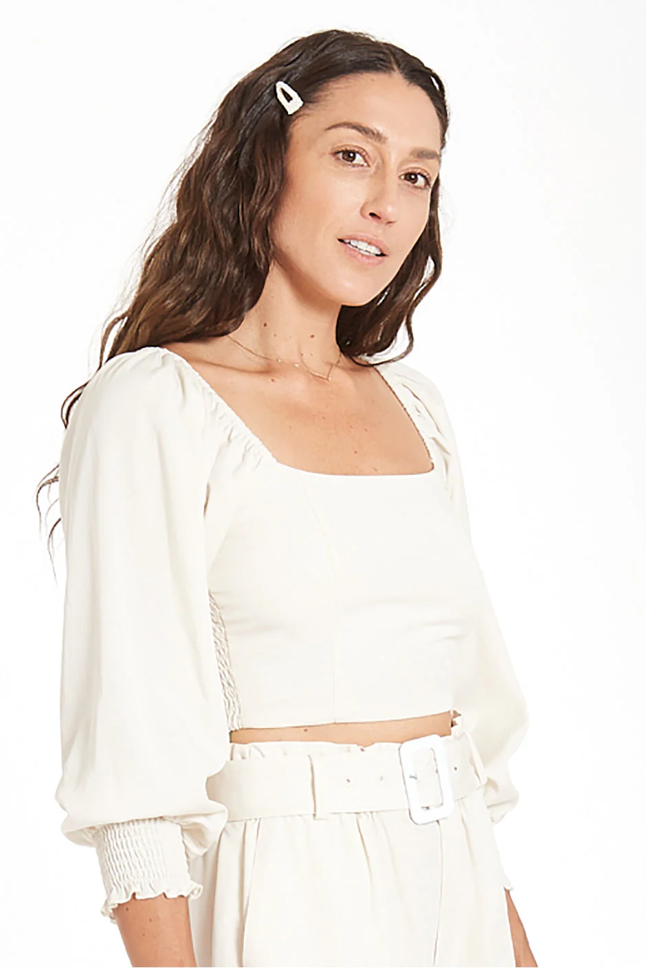 Liv Crop Top | Solid - Image 3