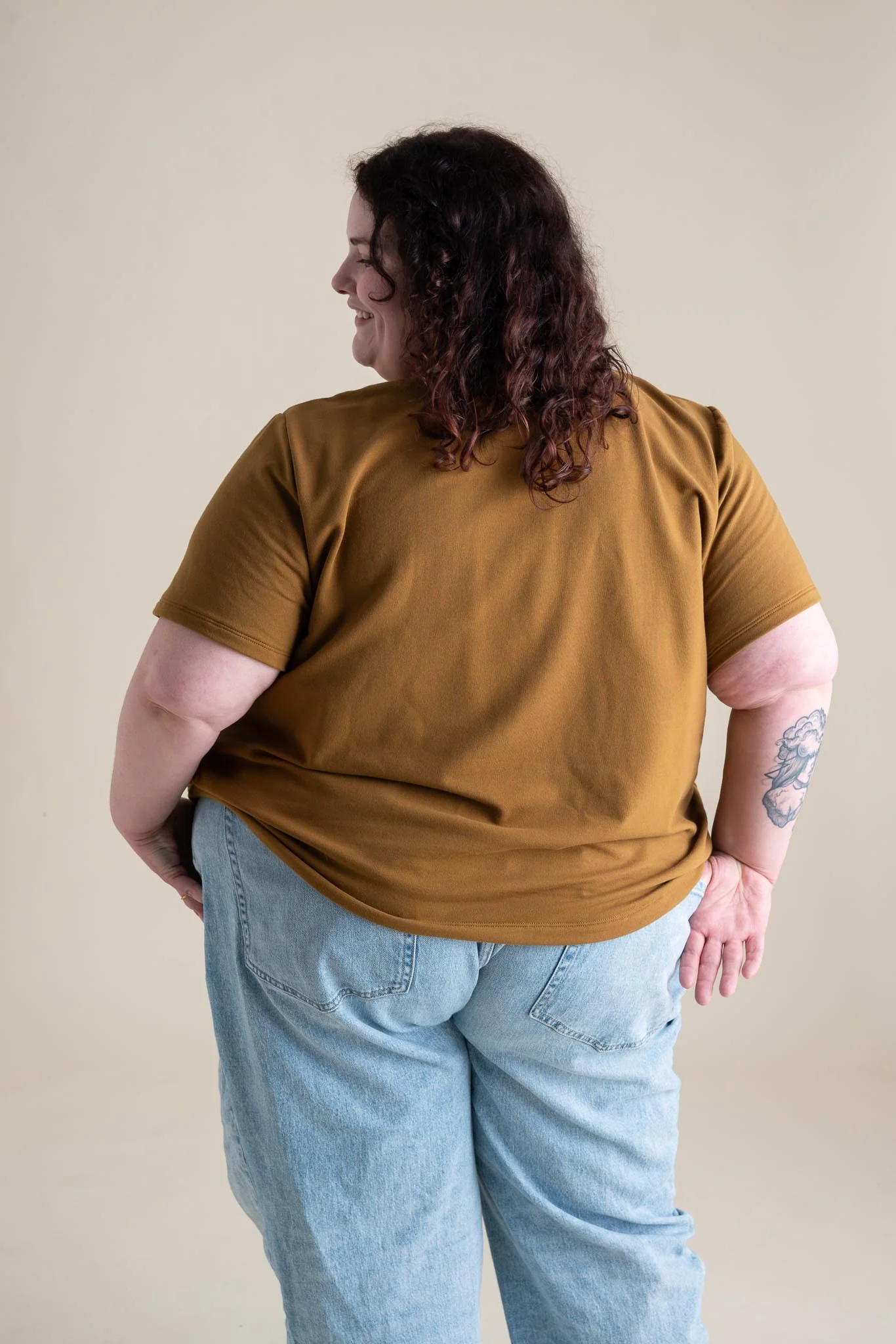 Liza Tee in Almond - Image 3