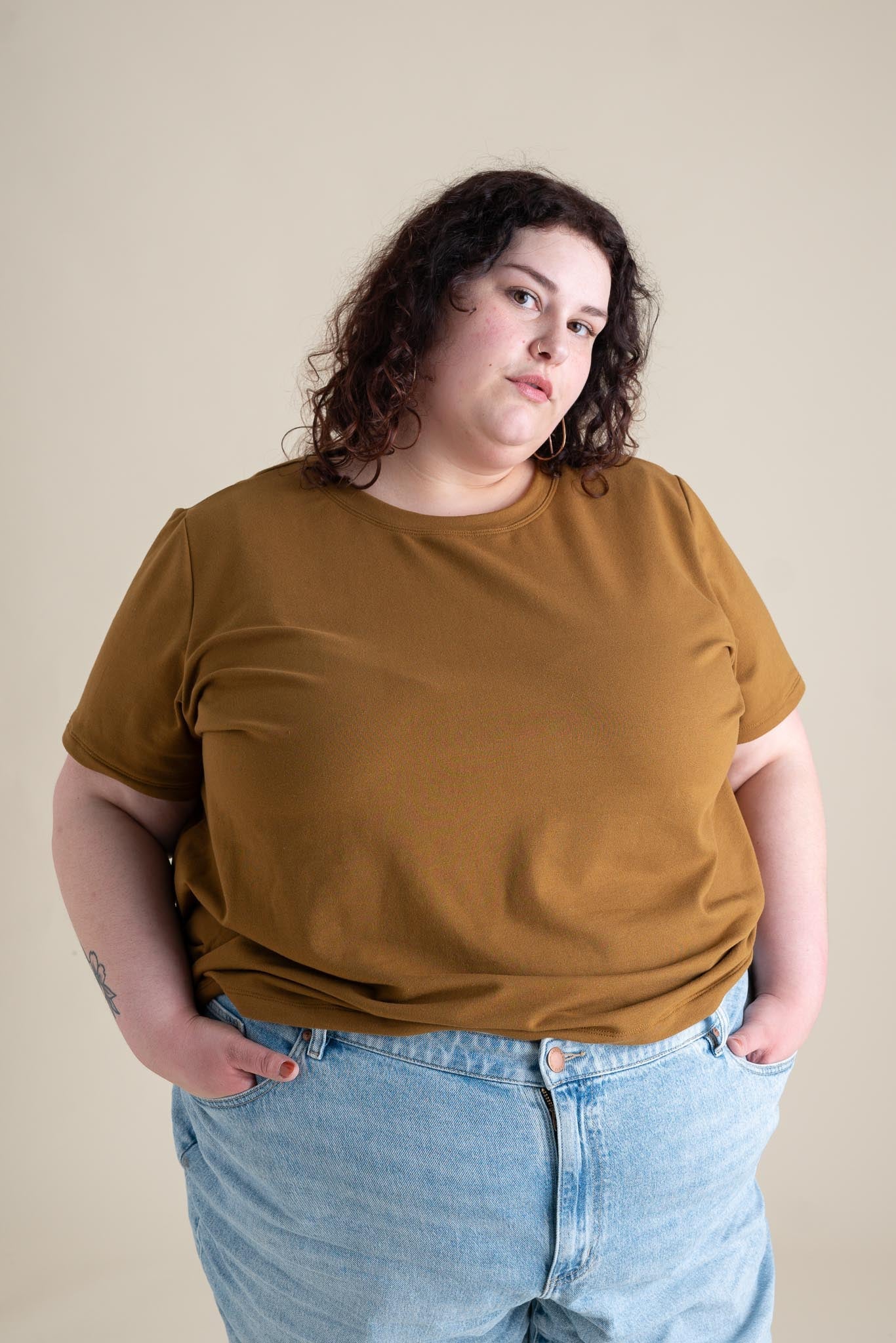 Liza Tee in Almond - Image 5
