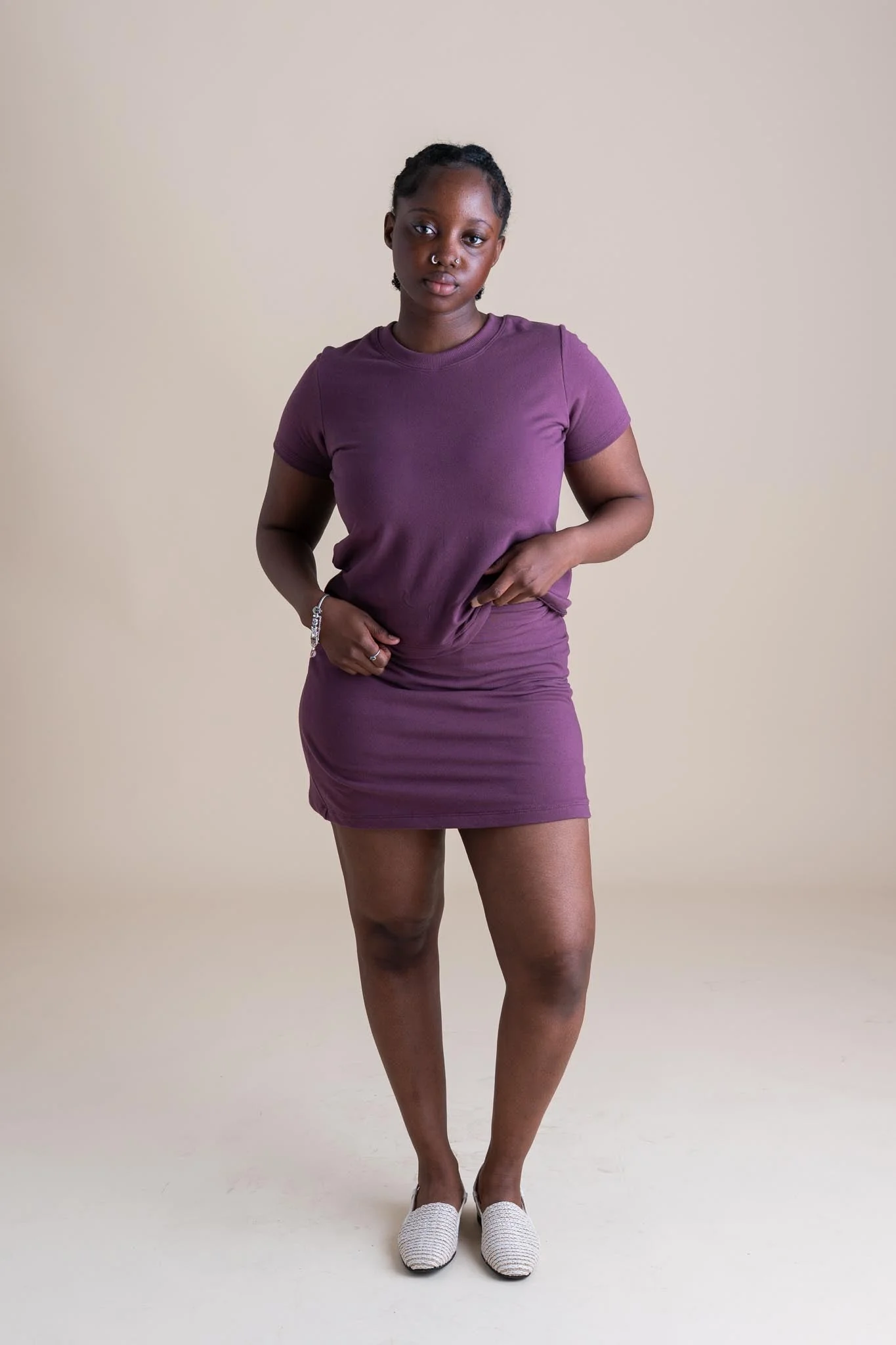 Liza Tee in Plum - Image 2