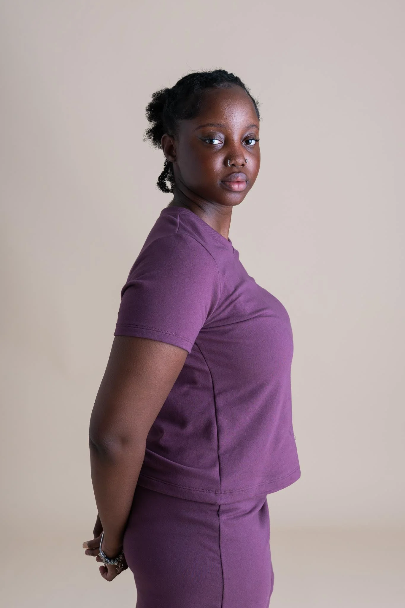 Liza Tee in Plum - Image 3