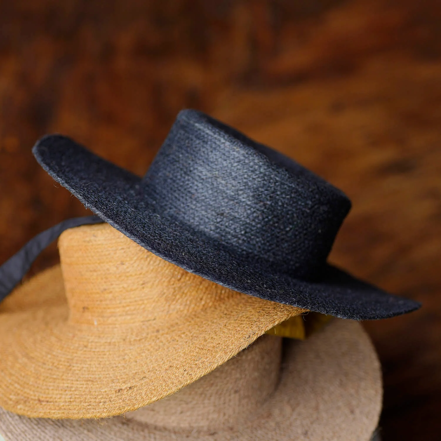 LOLI Jute Hat in Black - Image 3