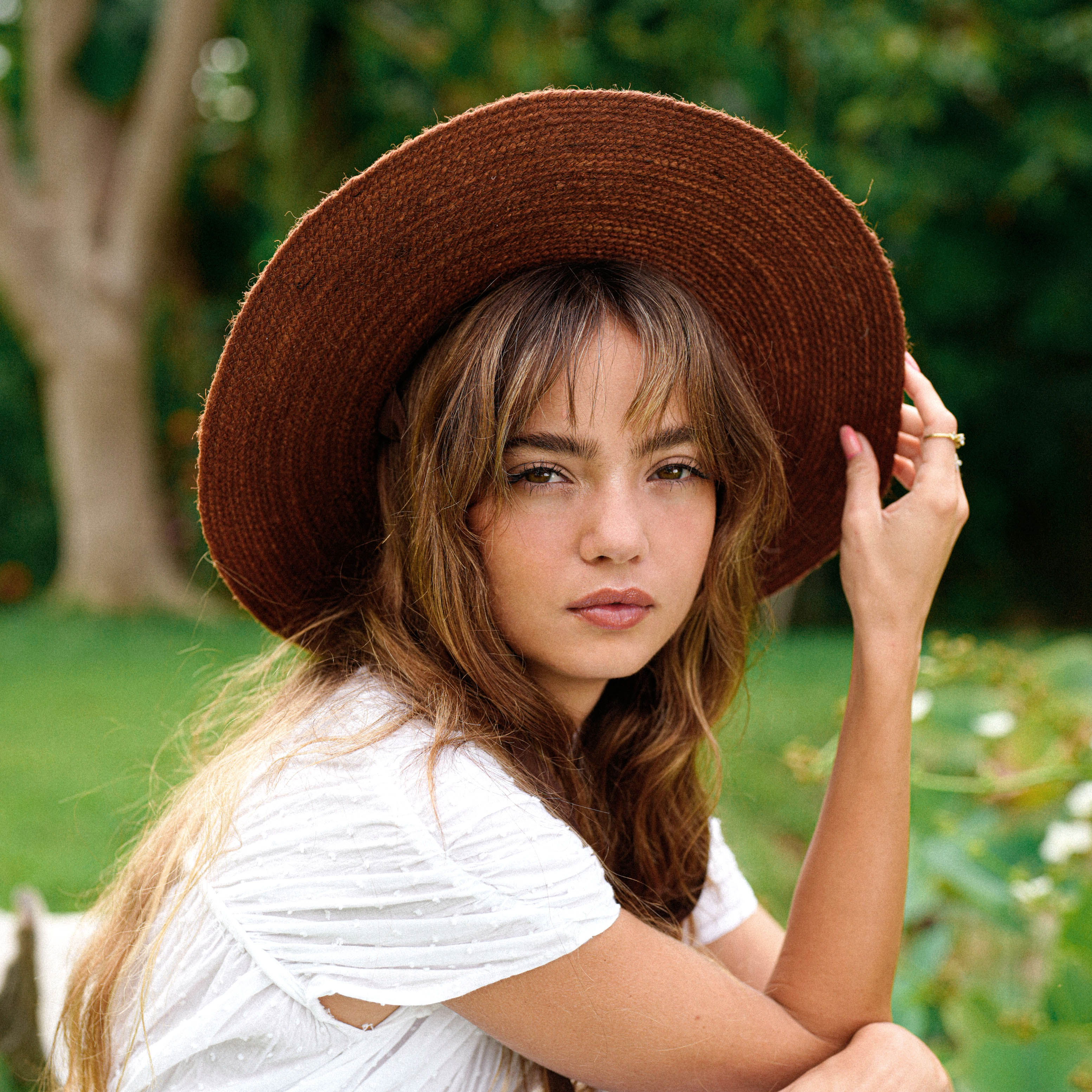 LOLI Jute Hat in Burnt Sienna - Image 3