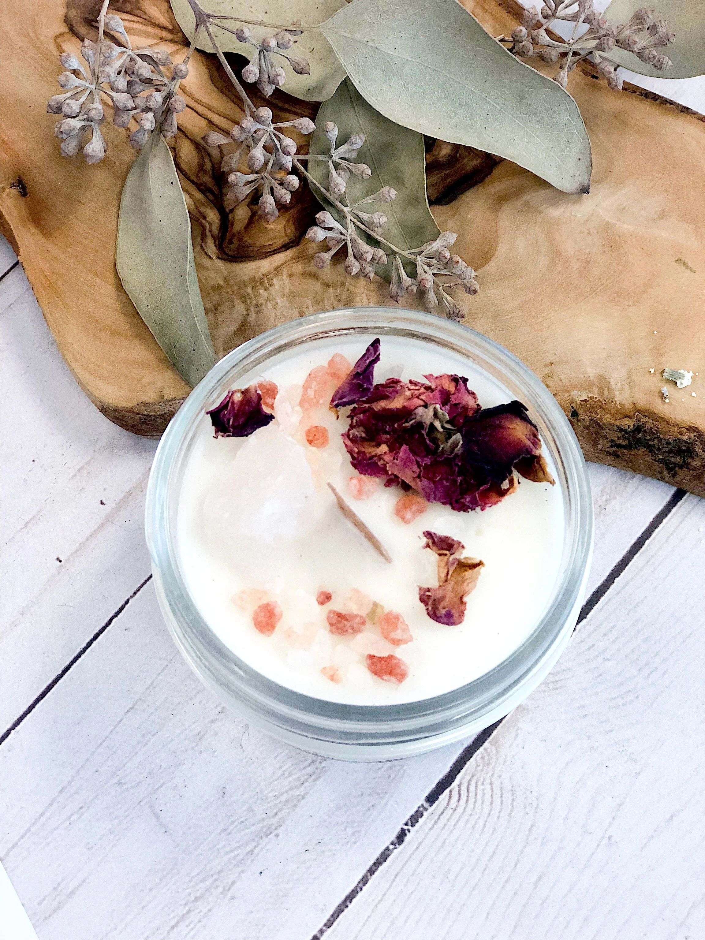 Love Spell / Intention Candle/ Ritual Candle / Love and Light / Rose Quartz / Crystal Candle - Image 3