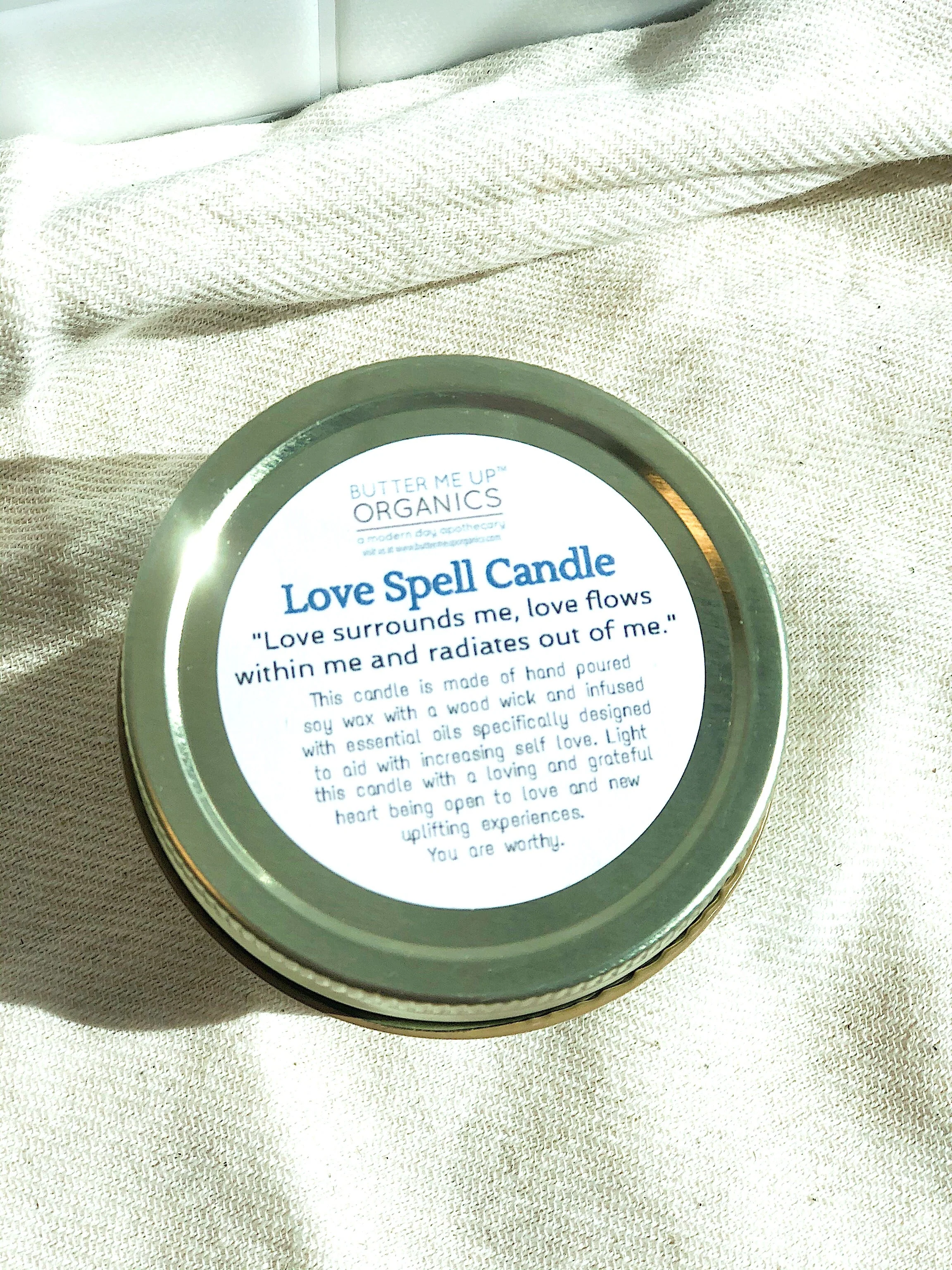 Love Spell / Intention Candle/ Ritual Candle / Love and Light / Rose Quartz / Crystal Candle - Image 4