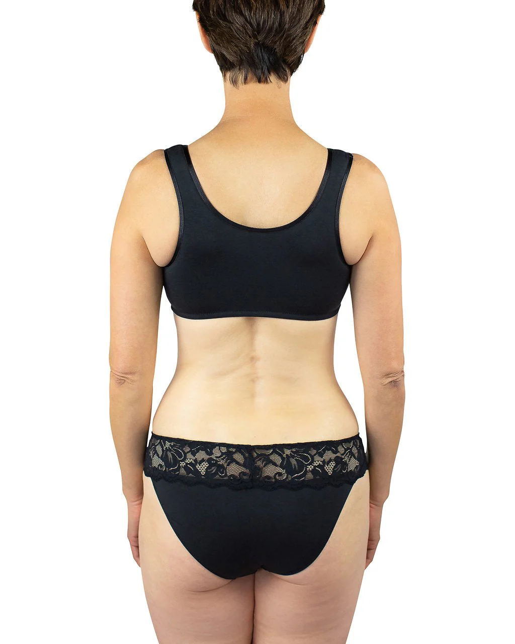 Maia Front Close Bra, Black - Image 4
