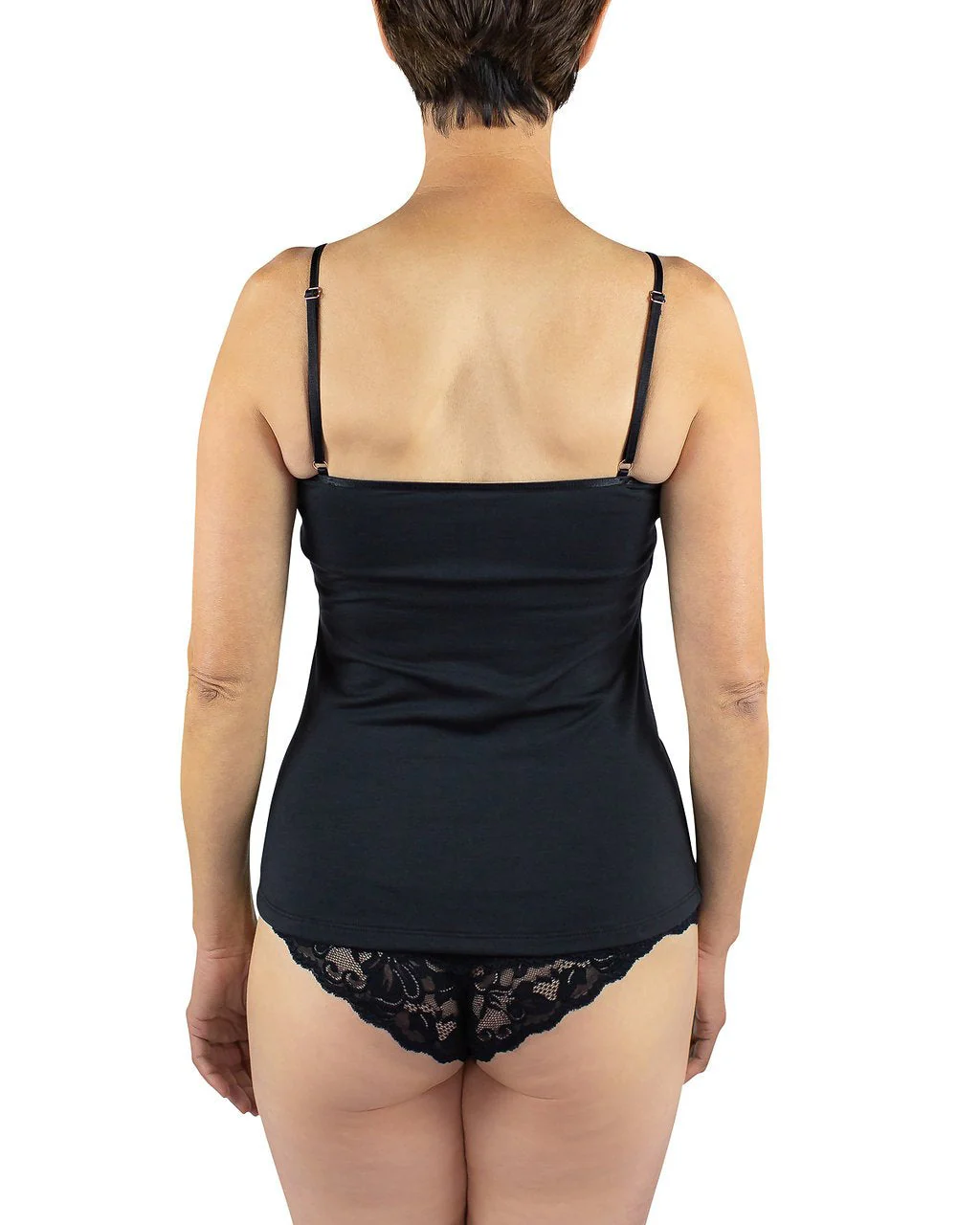 Maia Sustainable Jersey Cami, Black - Image 4