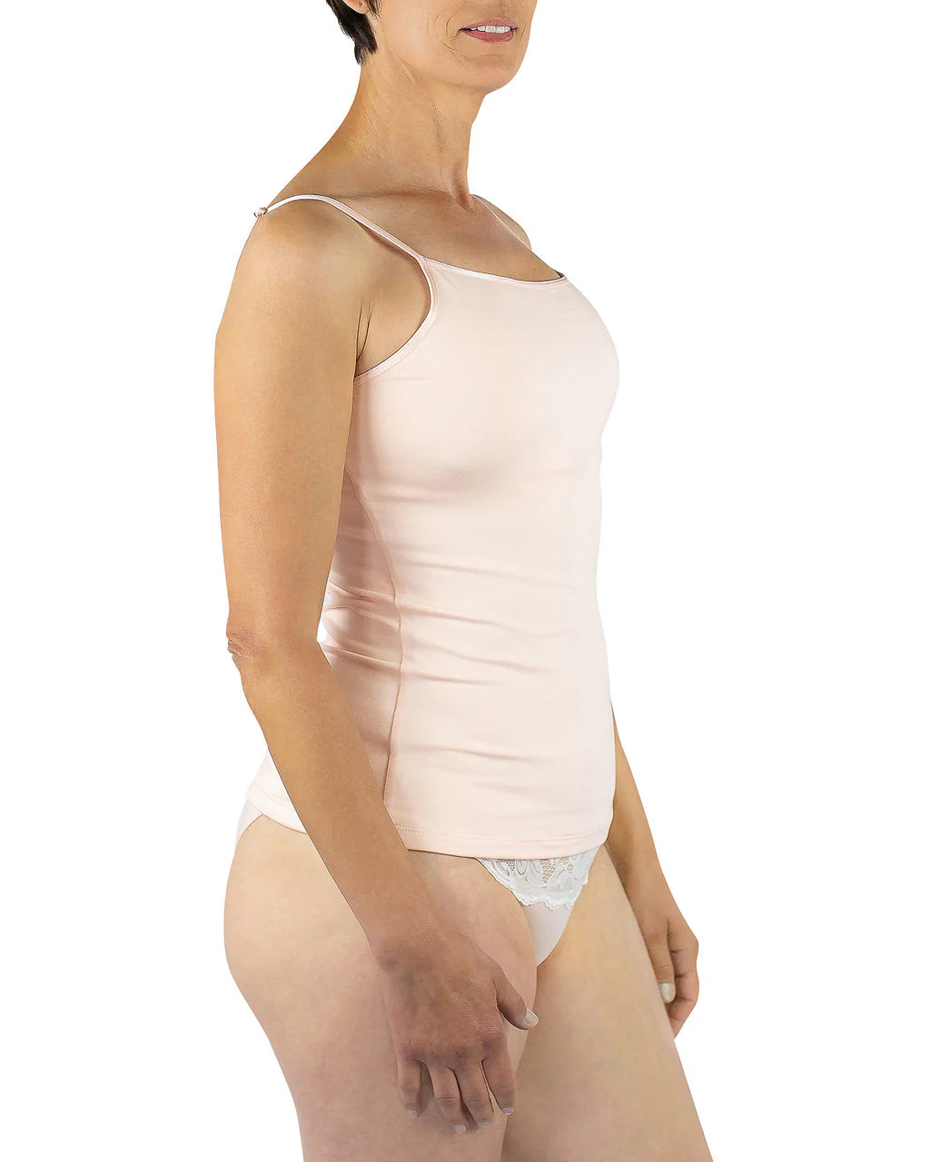 Maia Sustainable Jersey Cami, Blush - Image 3