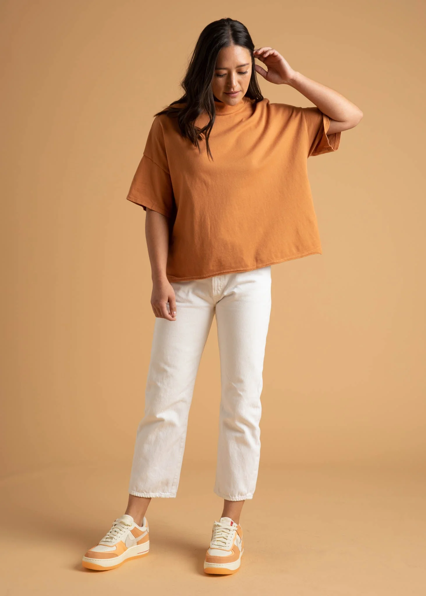 Mare Mock Neck Top - Marigold - Image 10