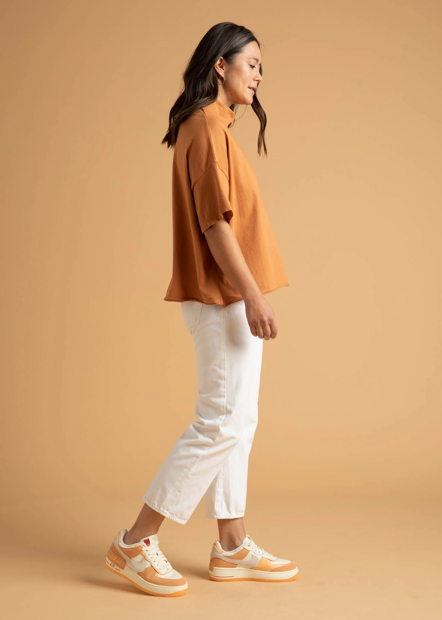 Mare Mock Neck Top - Marigold - Image 11