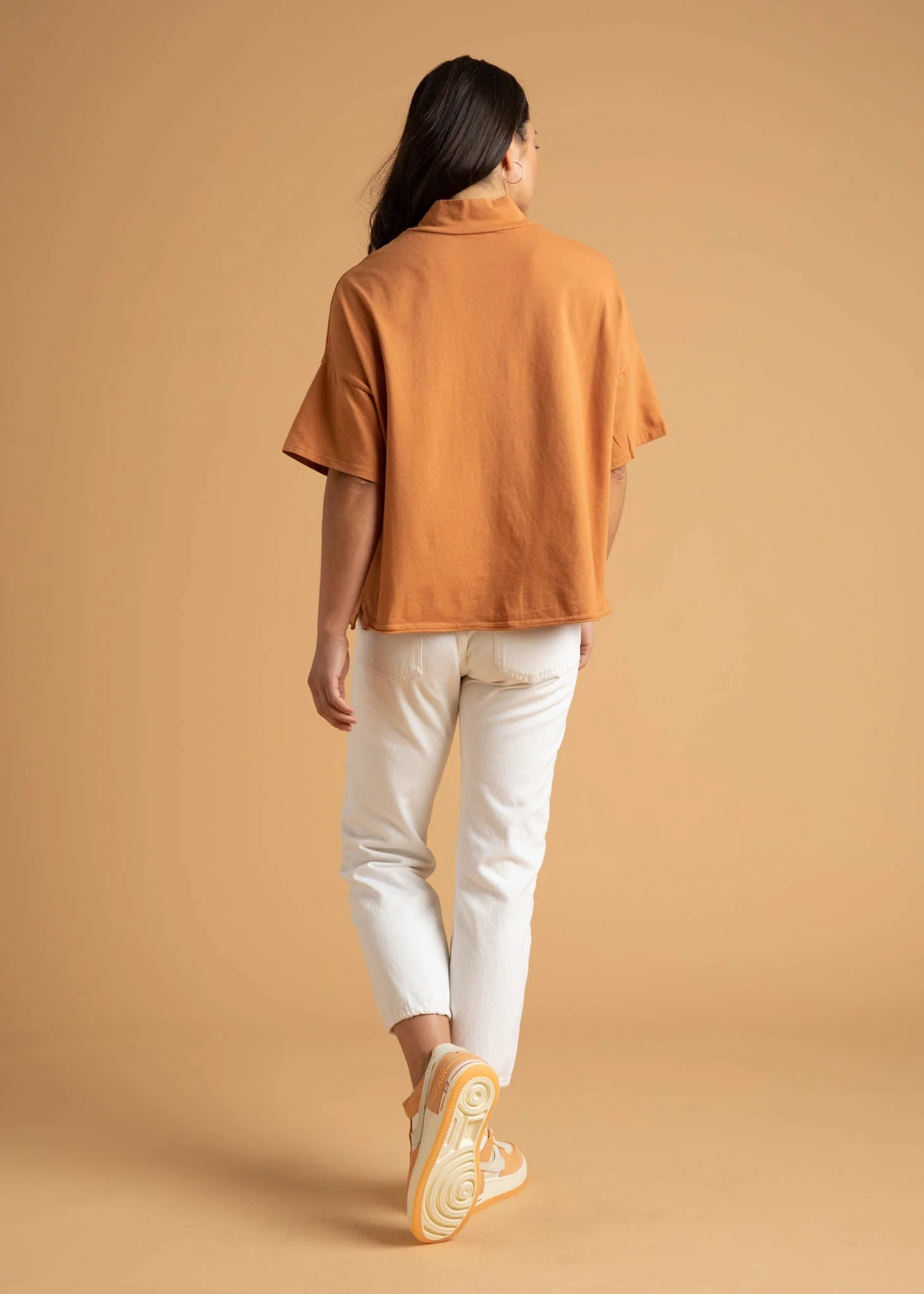 Mare Mock Neck Top - Marigold - Image 12
