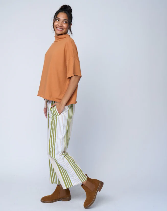 Mare Mock Neck Top - Marigold - Image 3