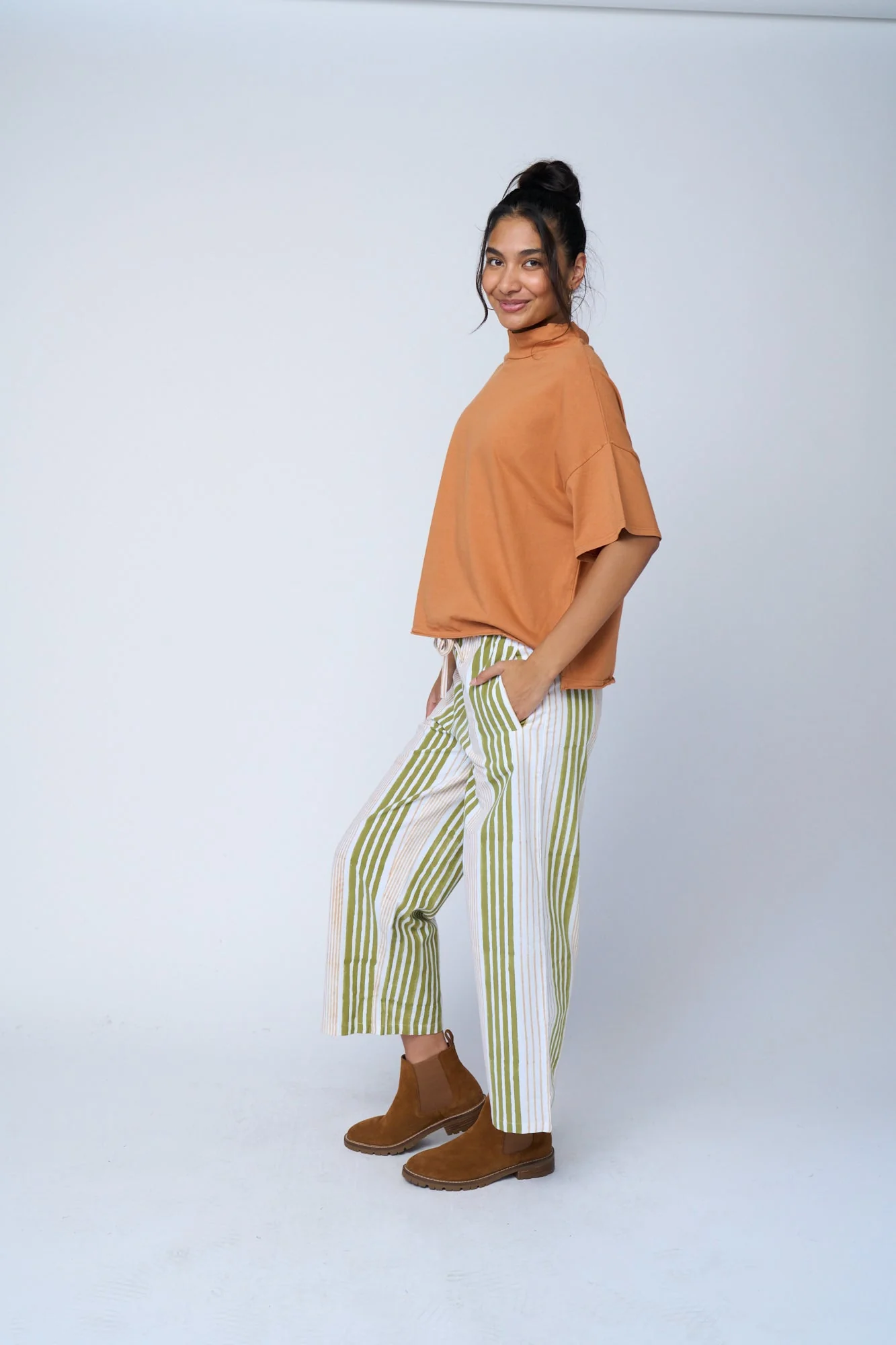 Mare Mock Neck Top - Marigold - Image 5