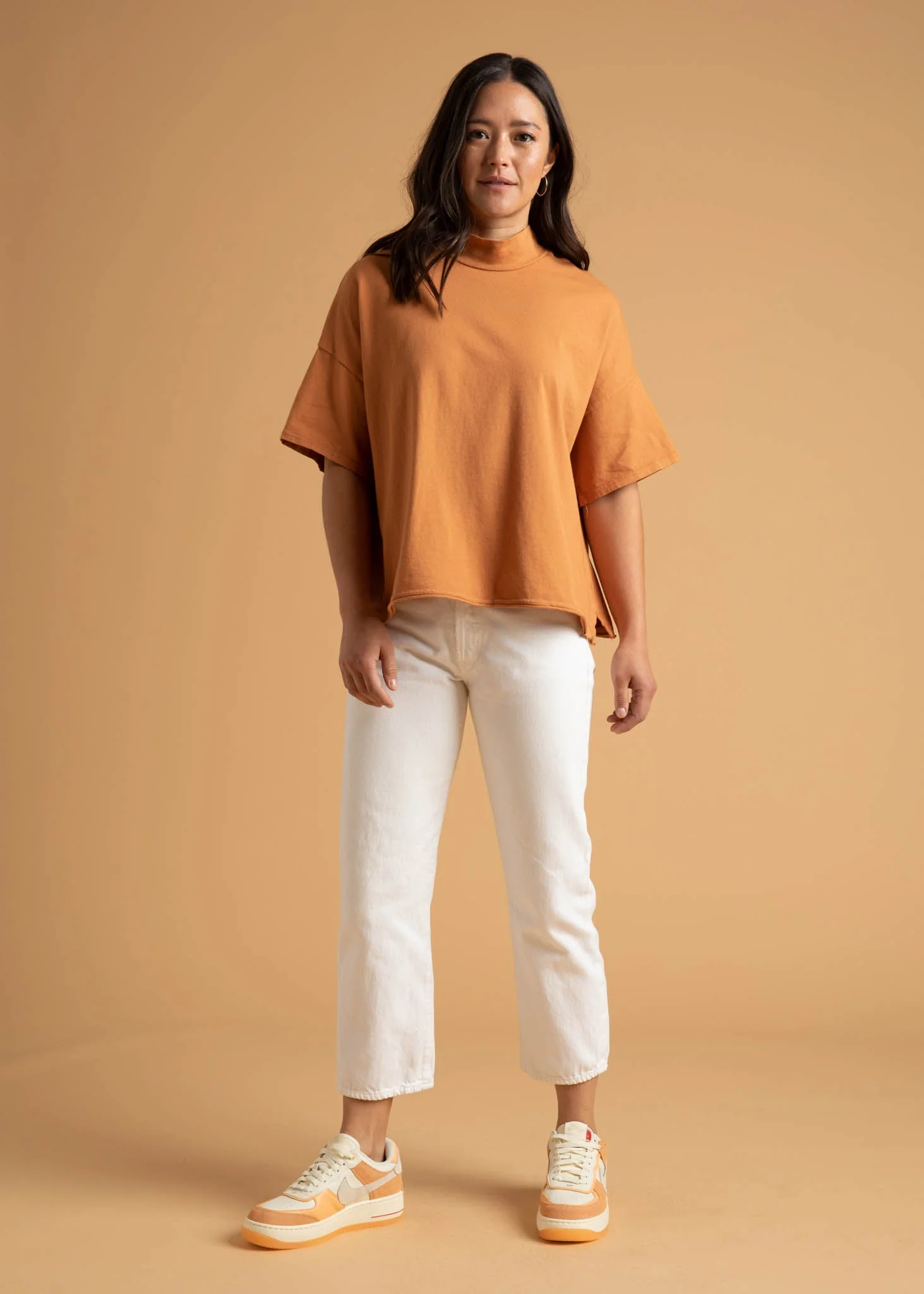 Mare Mock Neck Top - Marigold - Image 7