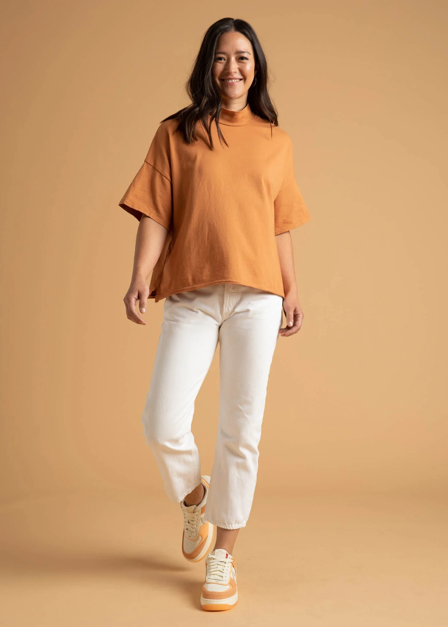 Mare Mock Neck Top - Marigold - Image 8