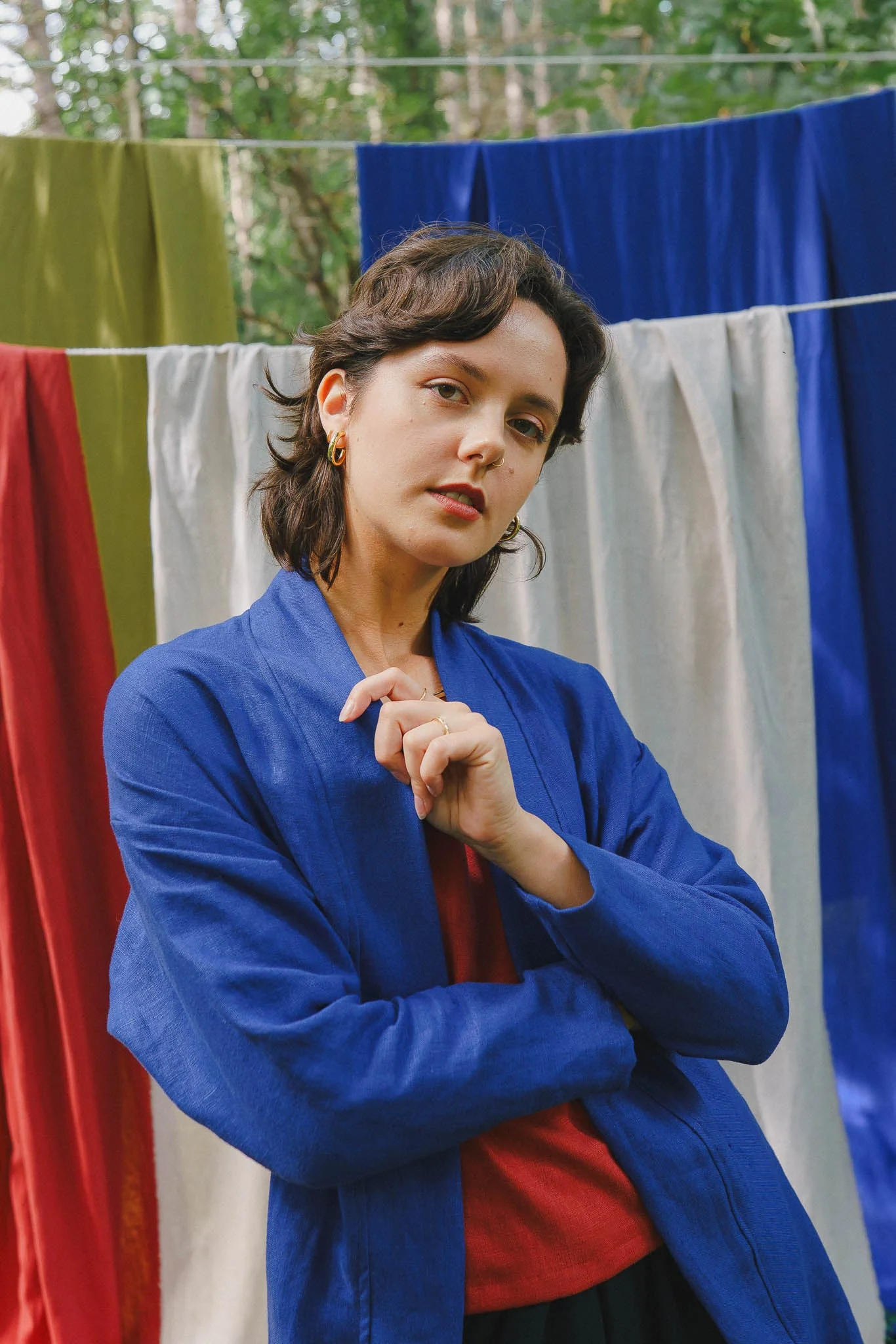 Mariela Duster in Kingfisher Blue - Image 2