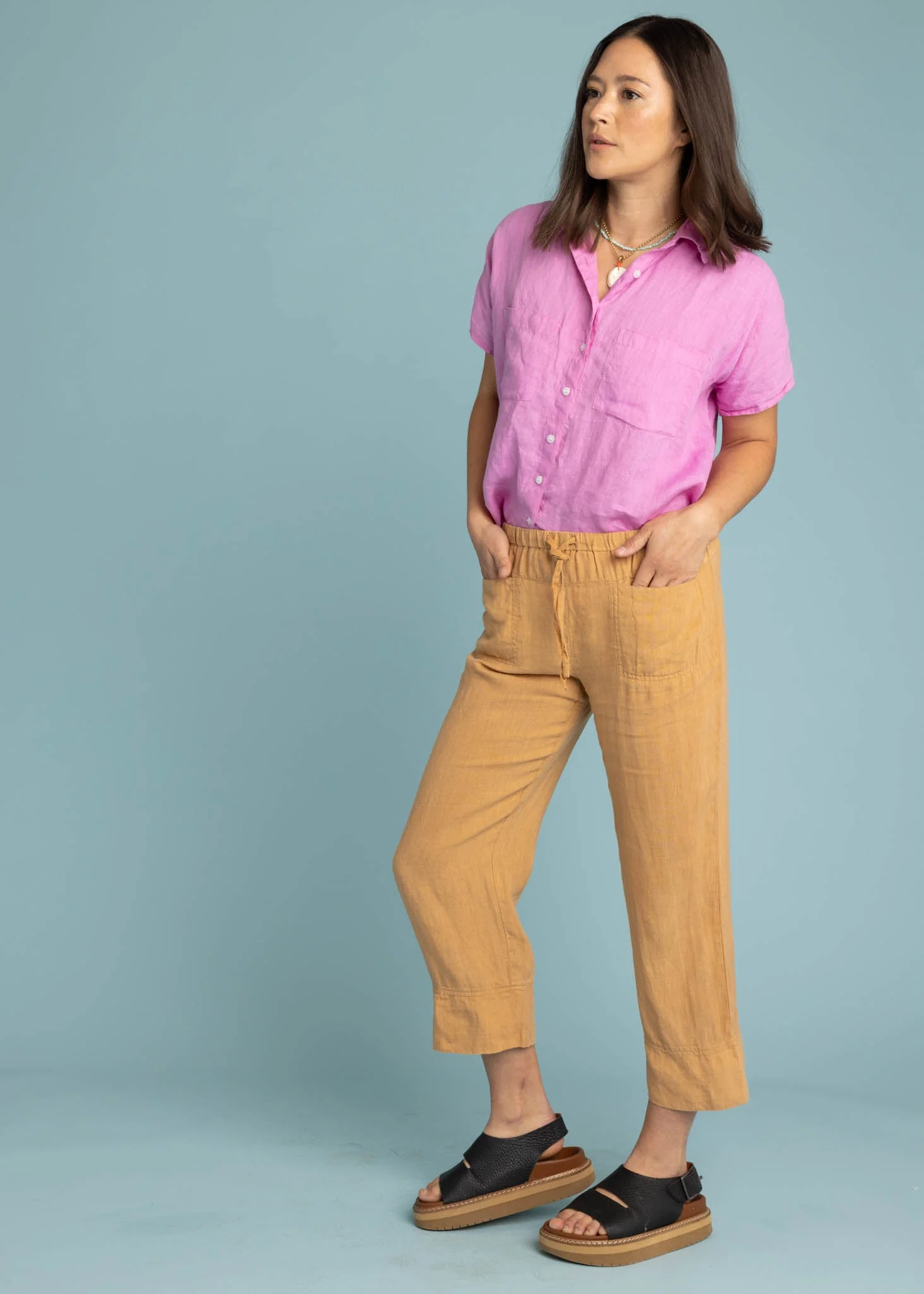 Marina Pant - Linen Baked Clay - Image 2